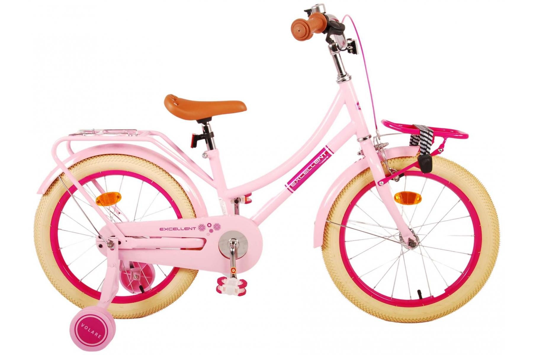 Kinderfahrrad Volare Excellent - Mädchen - 18 Zoll – Pink