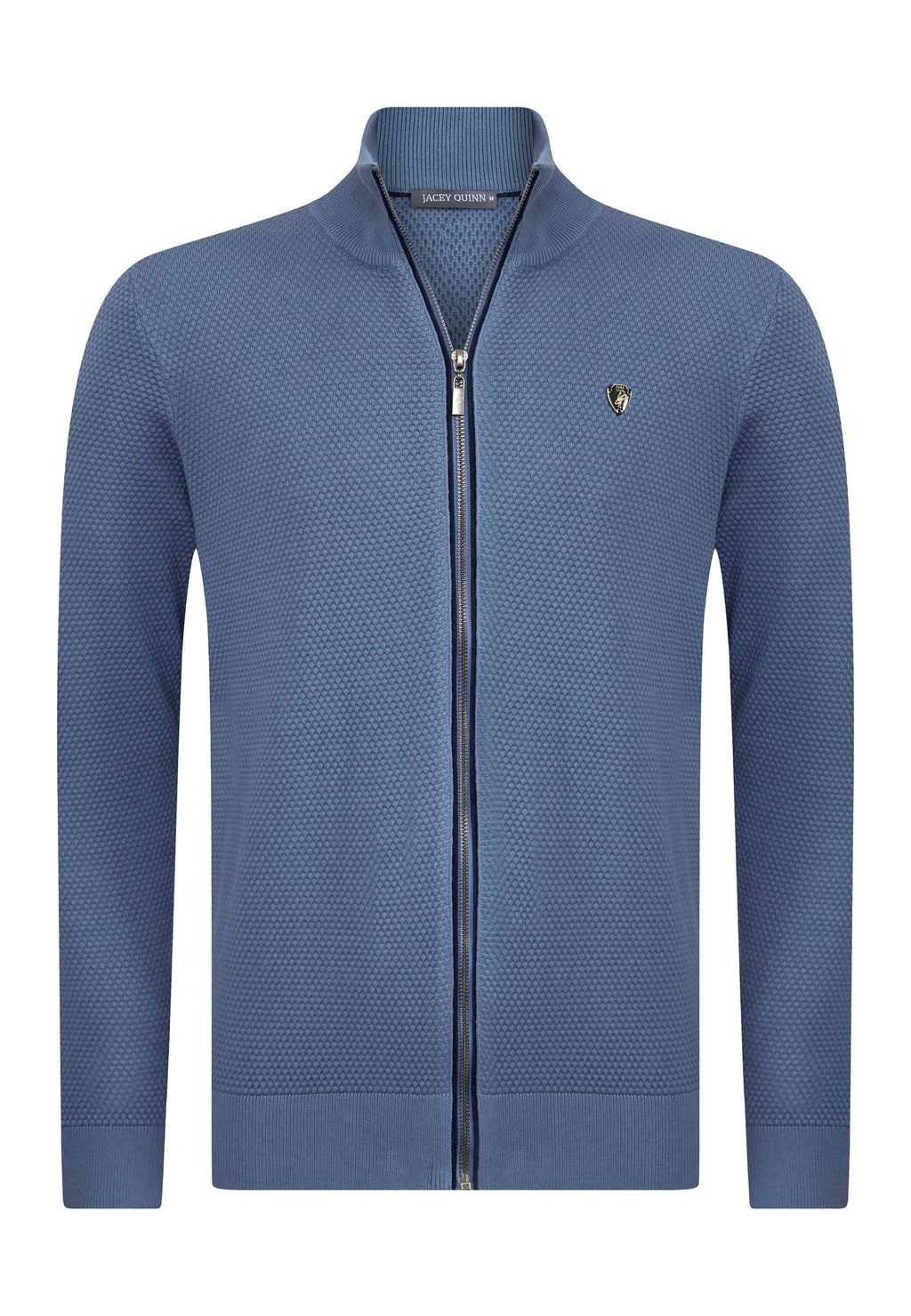 Jacey Quinn Cardigan Honeycomb Braid Zipper günstig online kaufen