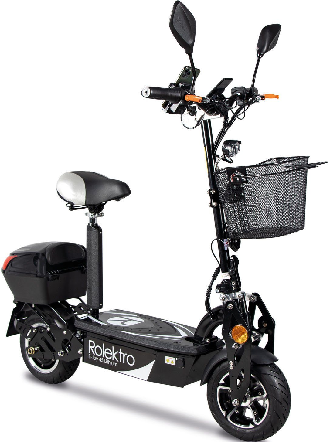Rolektro E-Motorroller Rolektro E-Joy 45 Lithium, 1000 W, 45 km/h, bis zu 50 km Reichweite, mit USB-Anschluss