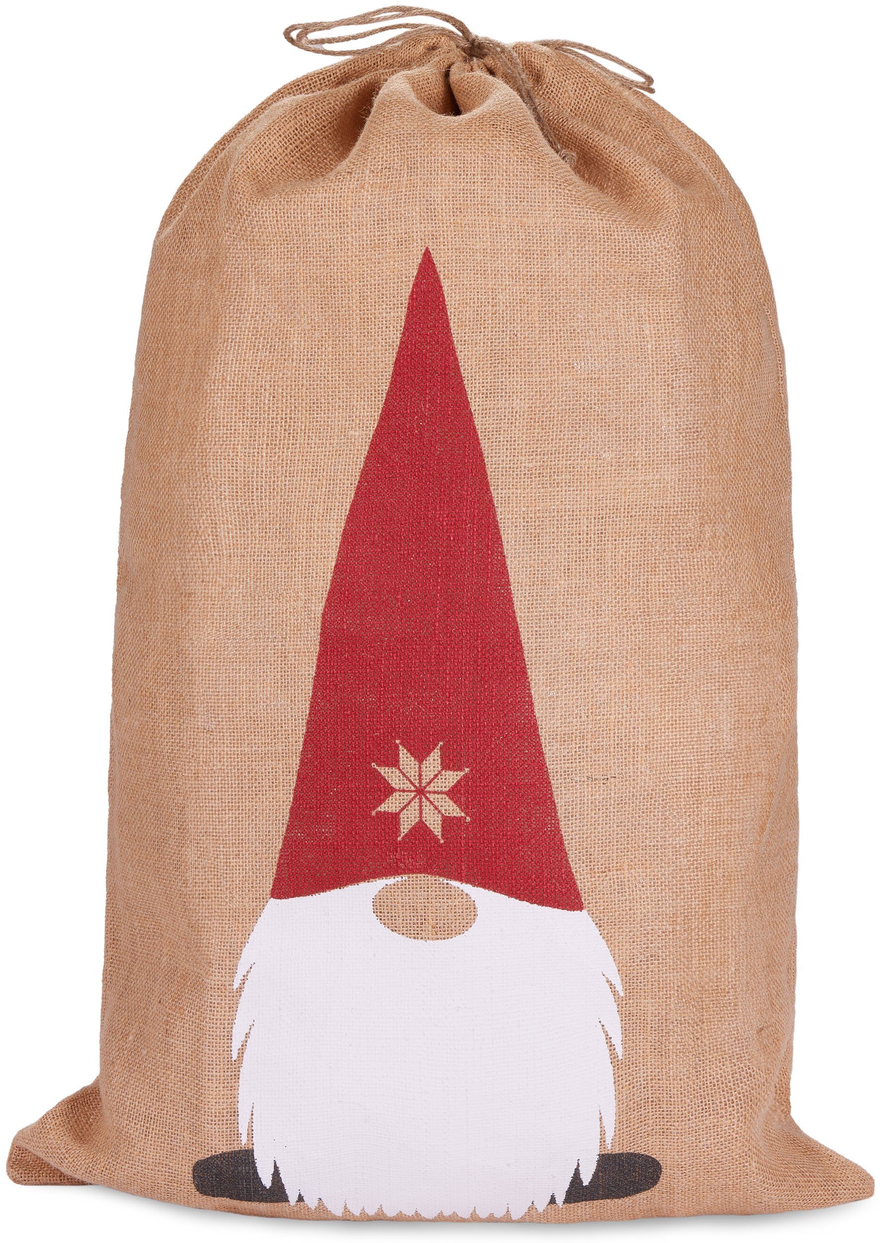 Aufbewahrungstasche Weihnachtssack Gnom - 80 cm Geschenksack Weihnachten