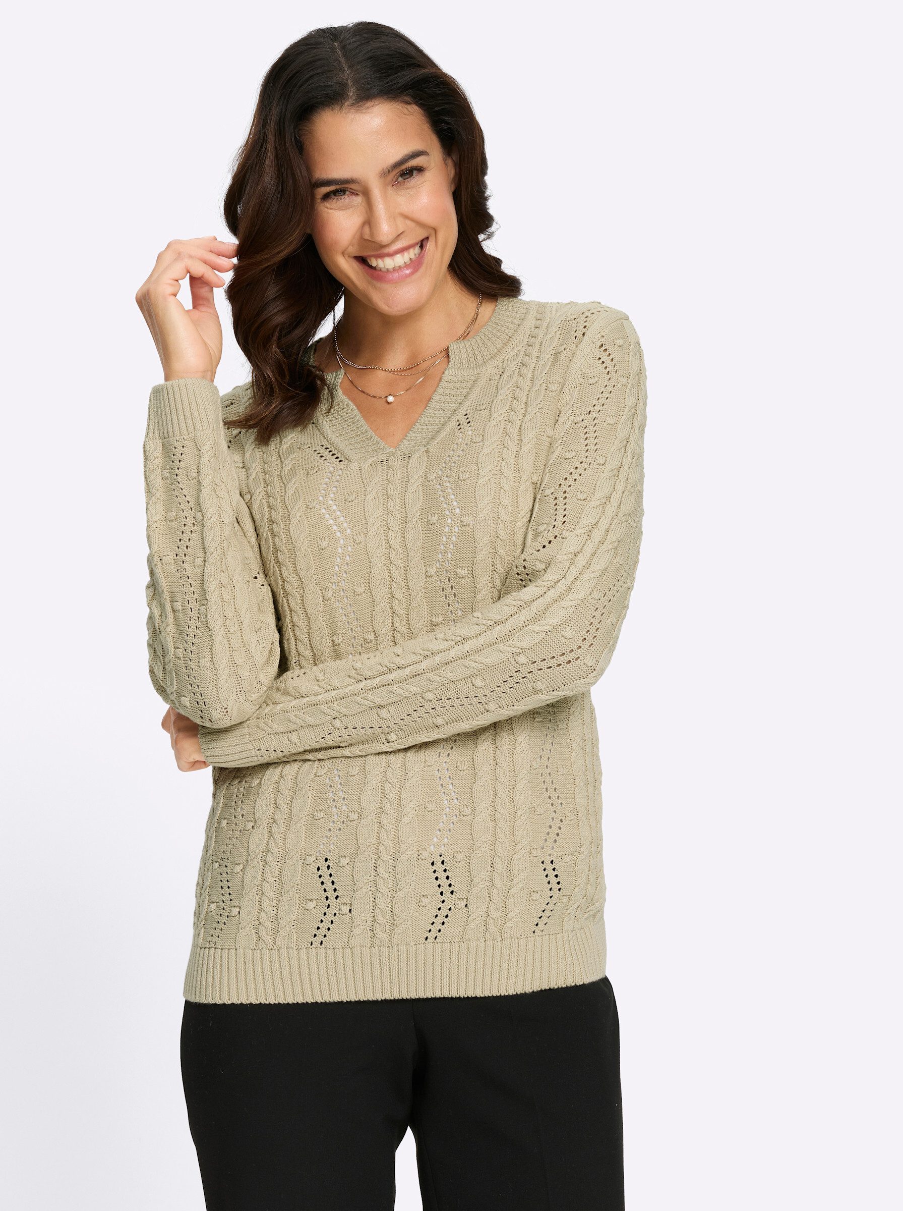 Strickpullover Pullover Langarm