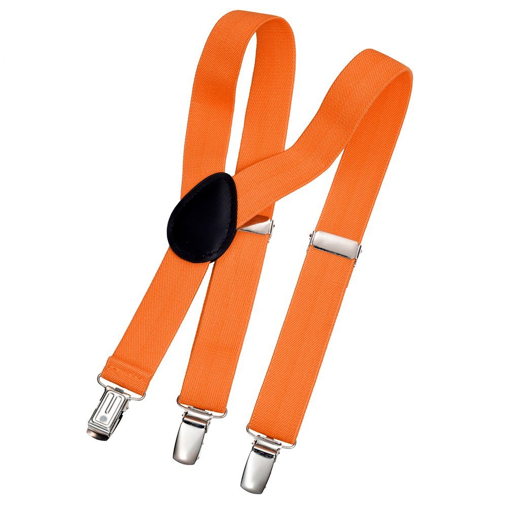 DonDon Hosenträger für Jungen (2er Set, 2-St) 2er Set, schmaler Hosenträger Y-Form, farblich passende Fliege