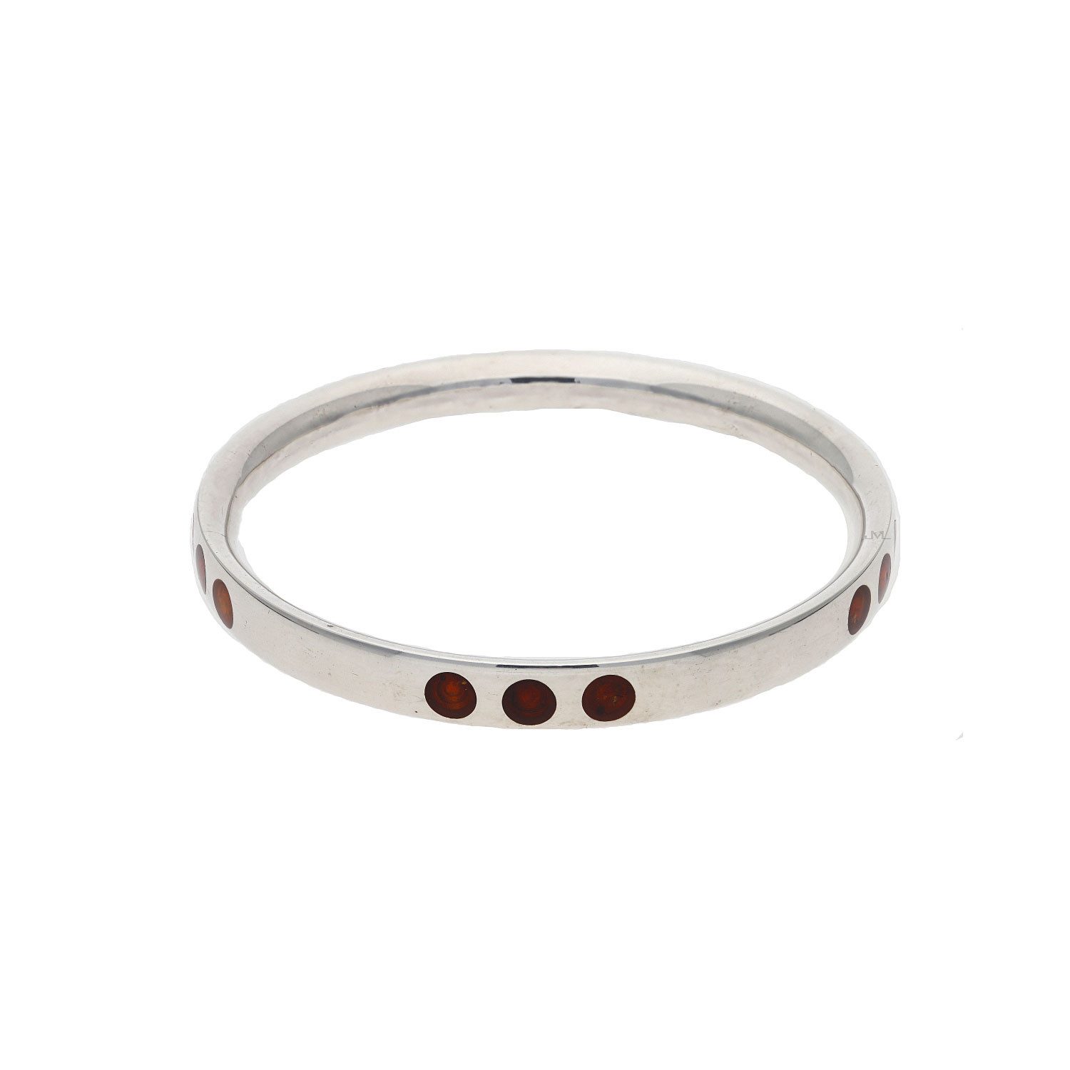 Armreif JuwelmaLux Armreif 925/000 Sterling Silber mit Bernstein JL47-03-0018
