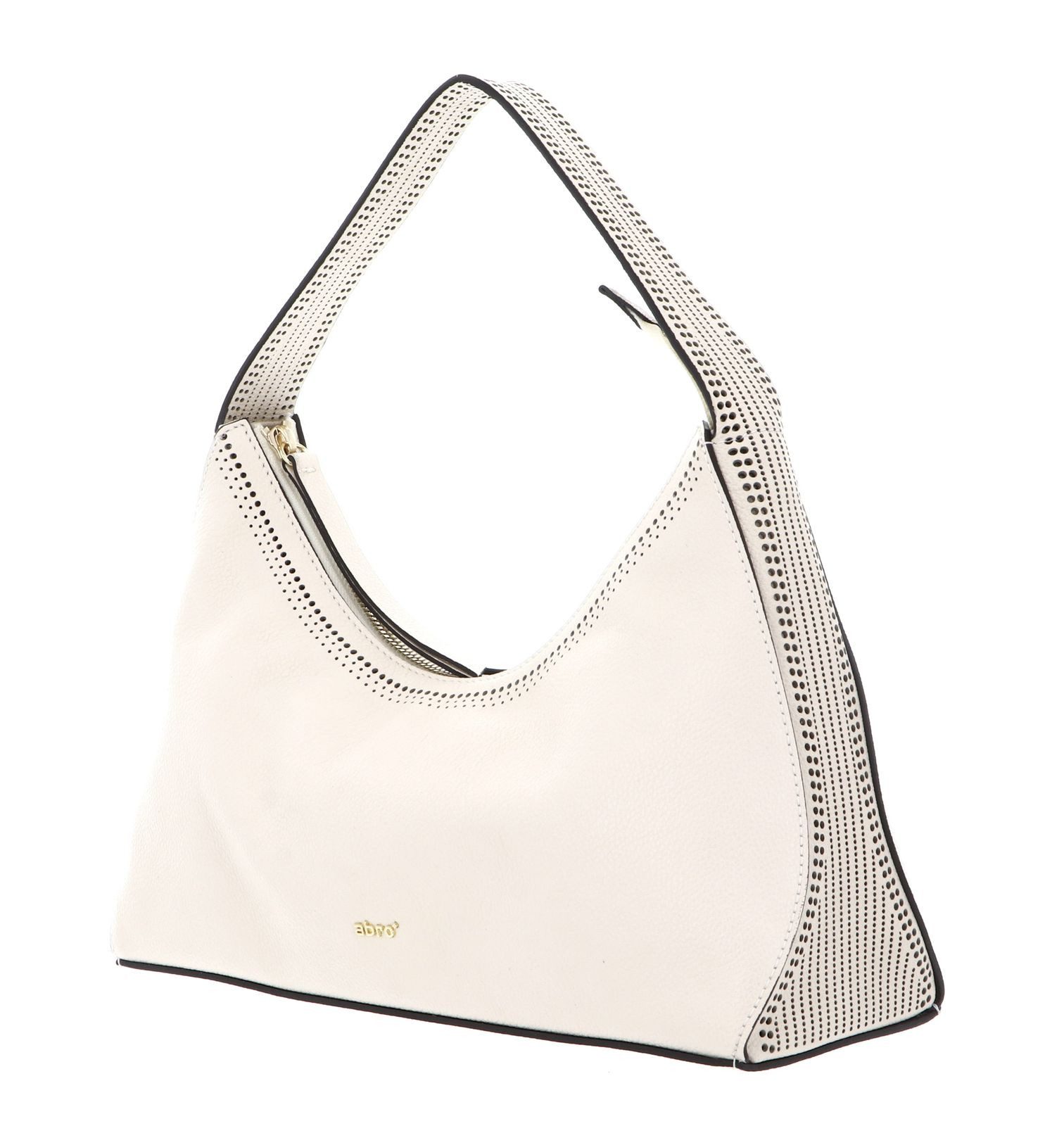 Abro Schultertasche Shoulderbag Malea, aus echtem Rindsleder