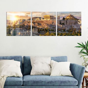 DEQORI Glasbild 'Athener Akropolis', 'Athener Akropolis', Glas Wandbild Bild schwebend modern