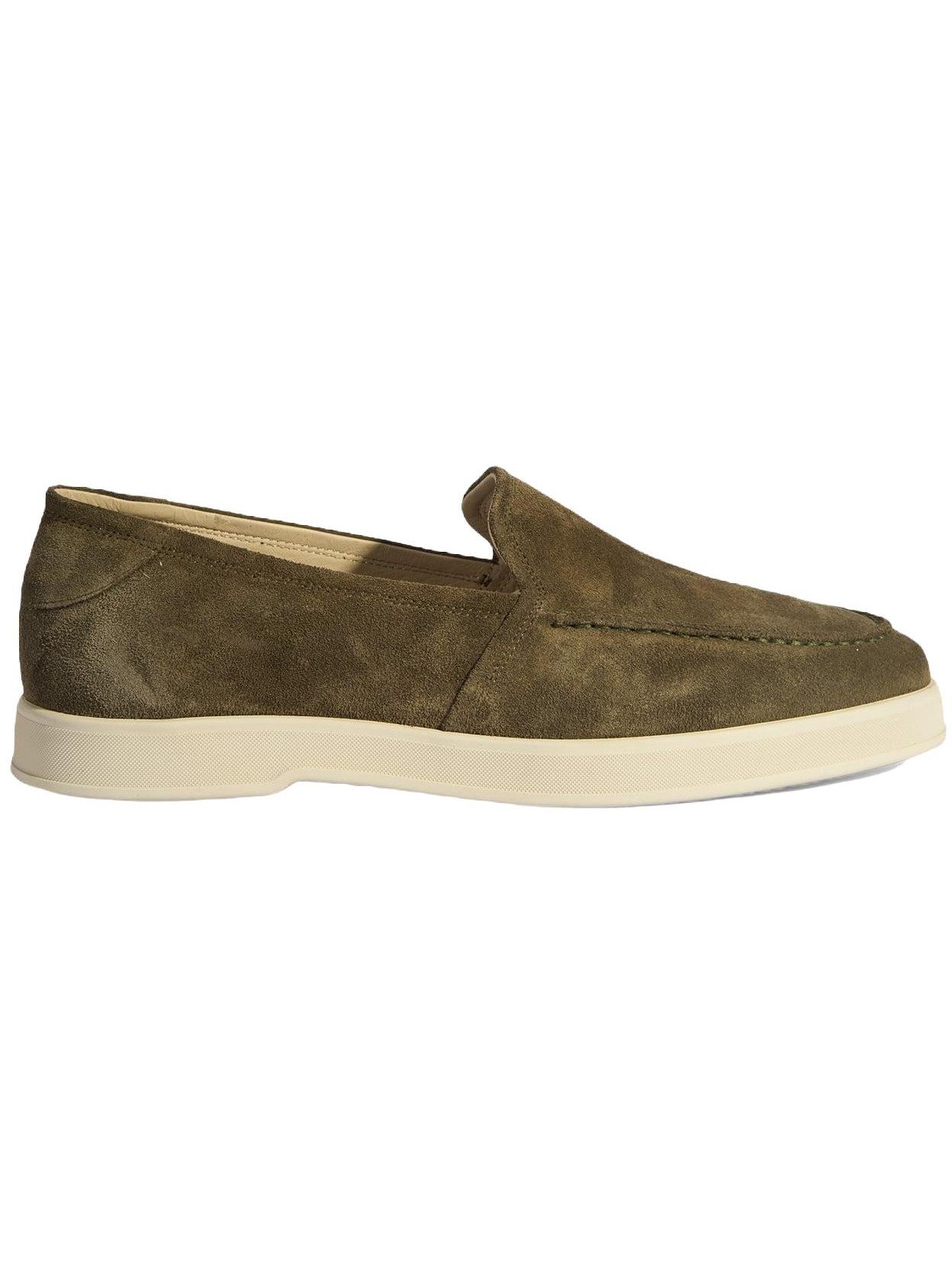 Desa Herren-Slipper – Obermaterial aus Wildleder, Lederfutter, flacher Abs Loafer