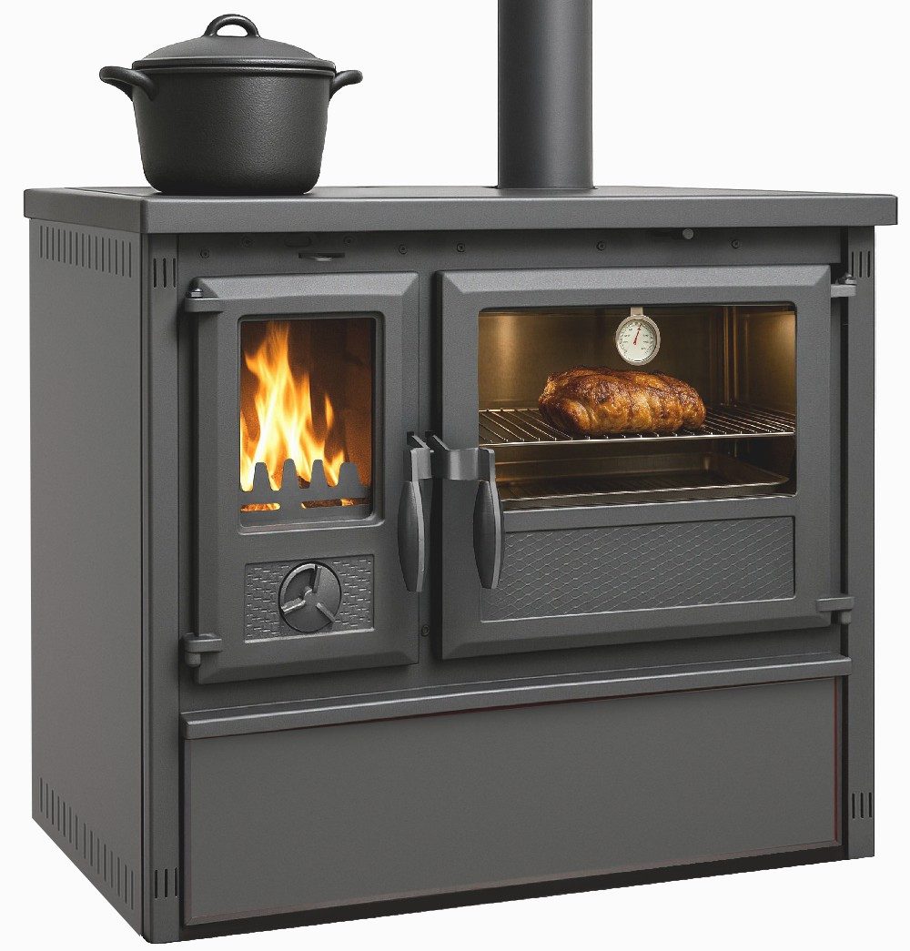 TRGO Gartenkamin Outdoor-Küchenofen Außenküche Holzherd Modell Forno - gussgrau