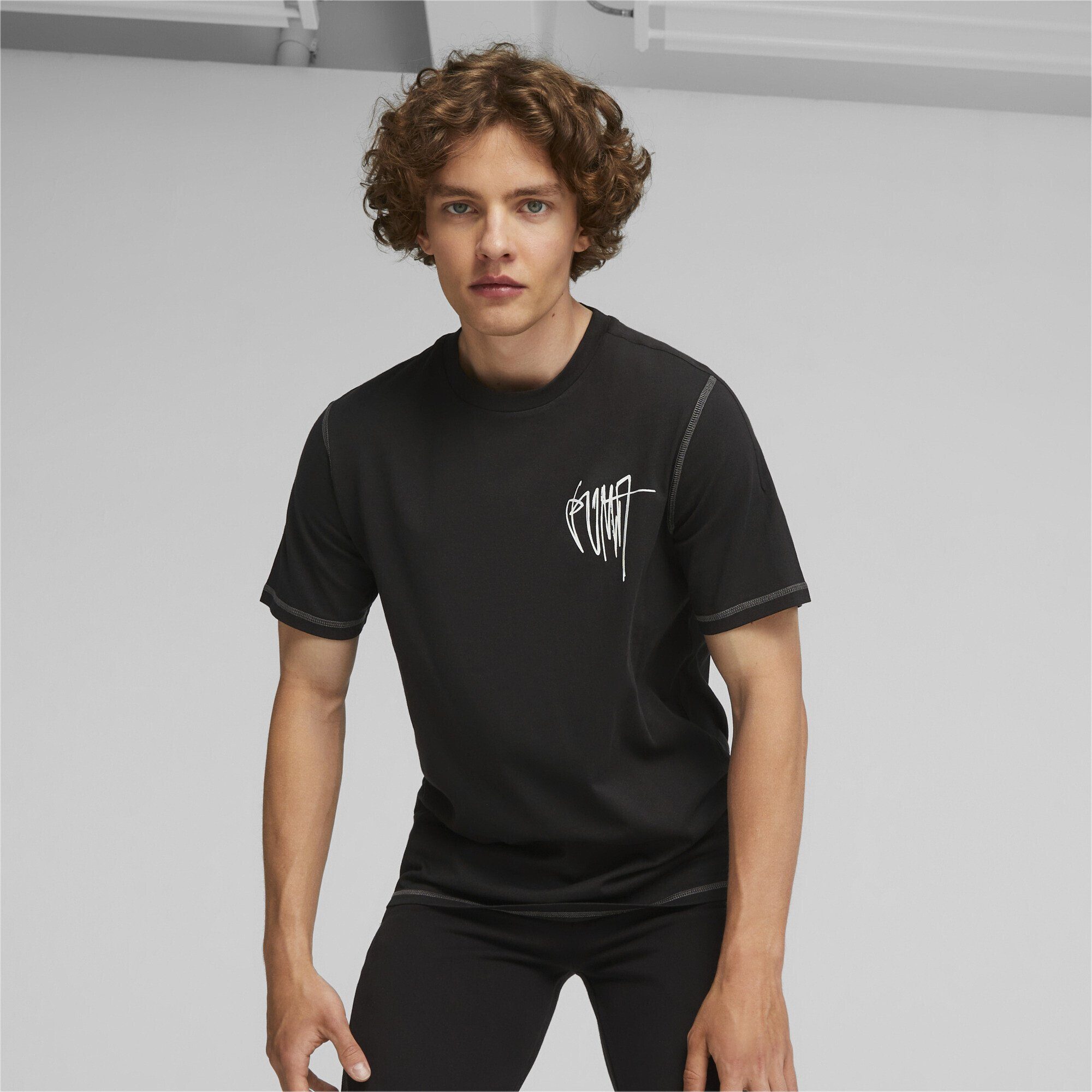 Graphic PUMA Herren Classics T-Shirt T-Shirt Black