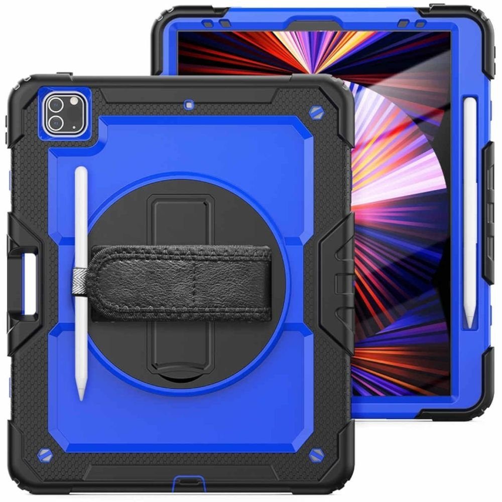 Wigento Tablet-Hülle »Für Apple iPad Pro 12.9 2021 / 2020 / 2018 360 Grad  Hybrid Outdoor Schutzhülle Case Blau / Schwarz Tasche Cover Etuis« online  kaufen | OTTO