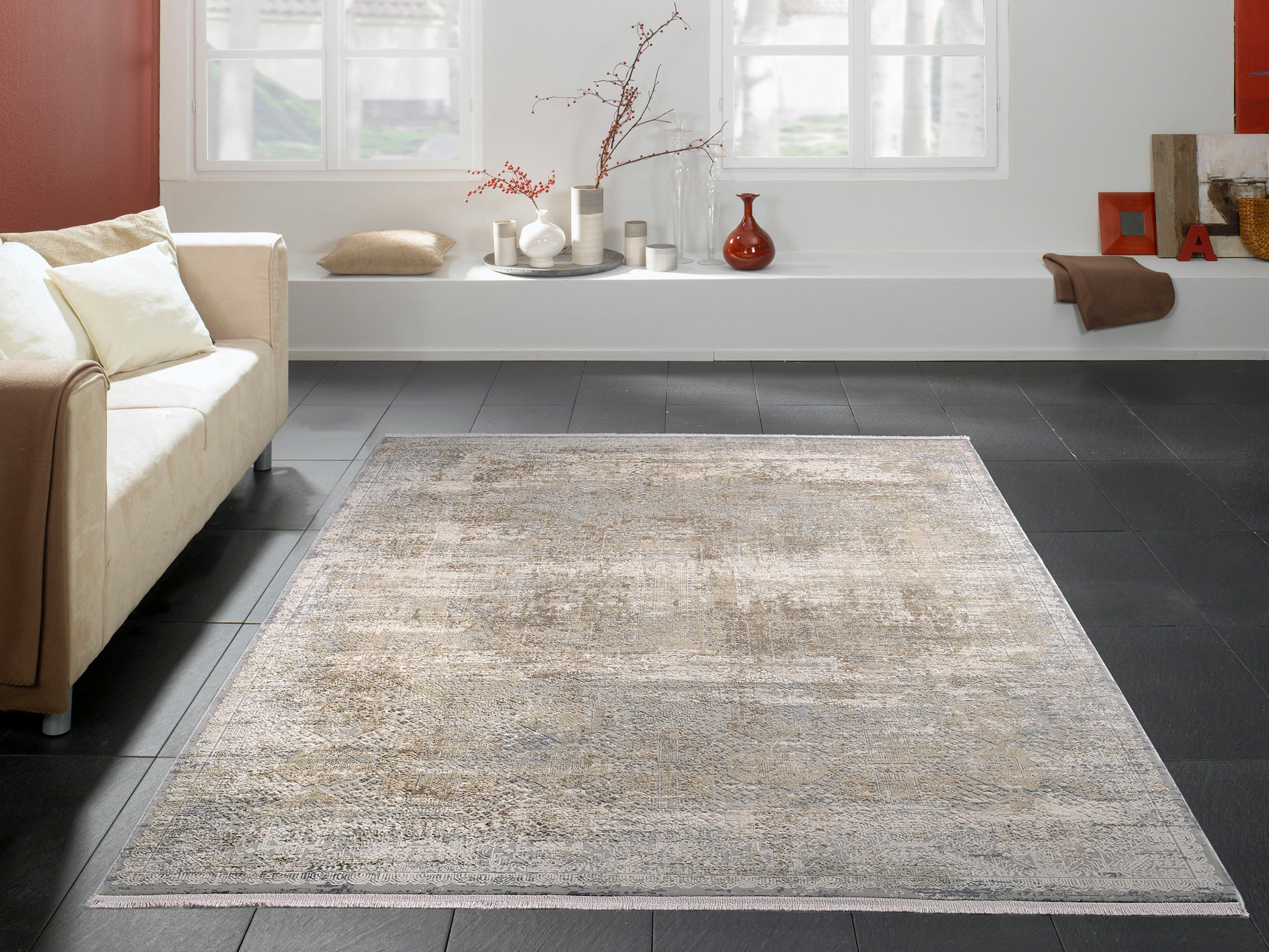 Musterring Teppich   ¦ mehrfarbig ¦ Viskose,Synthetische Fasern ¦ Maße (cm) günstig online kaufen