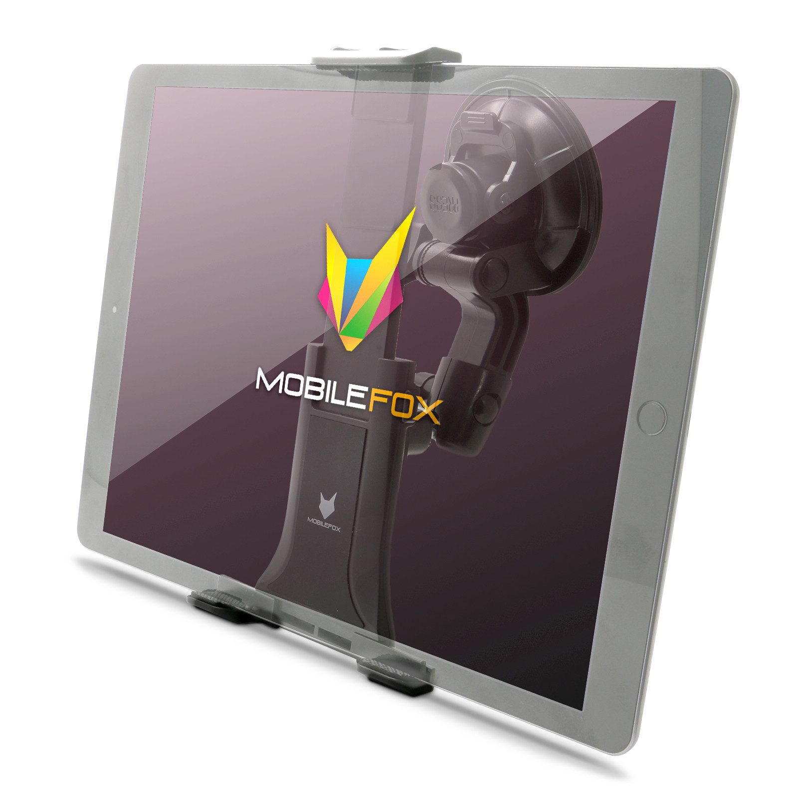 Mobilefox Tablet-Halterung 360° KFZ Saugnapf Tablet Halterung Auto Scheiben Halter für Universal