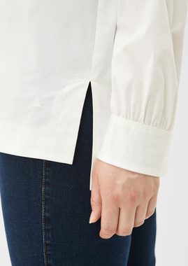 TRIANGLE Langarmbluse Bluse aus Popeline