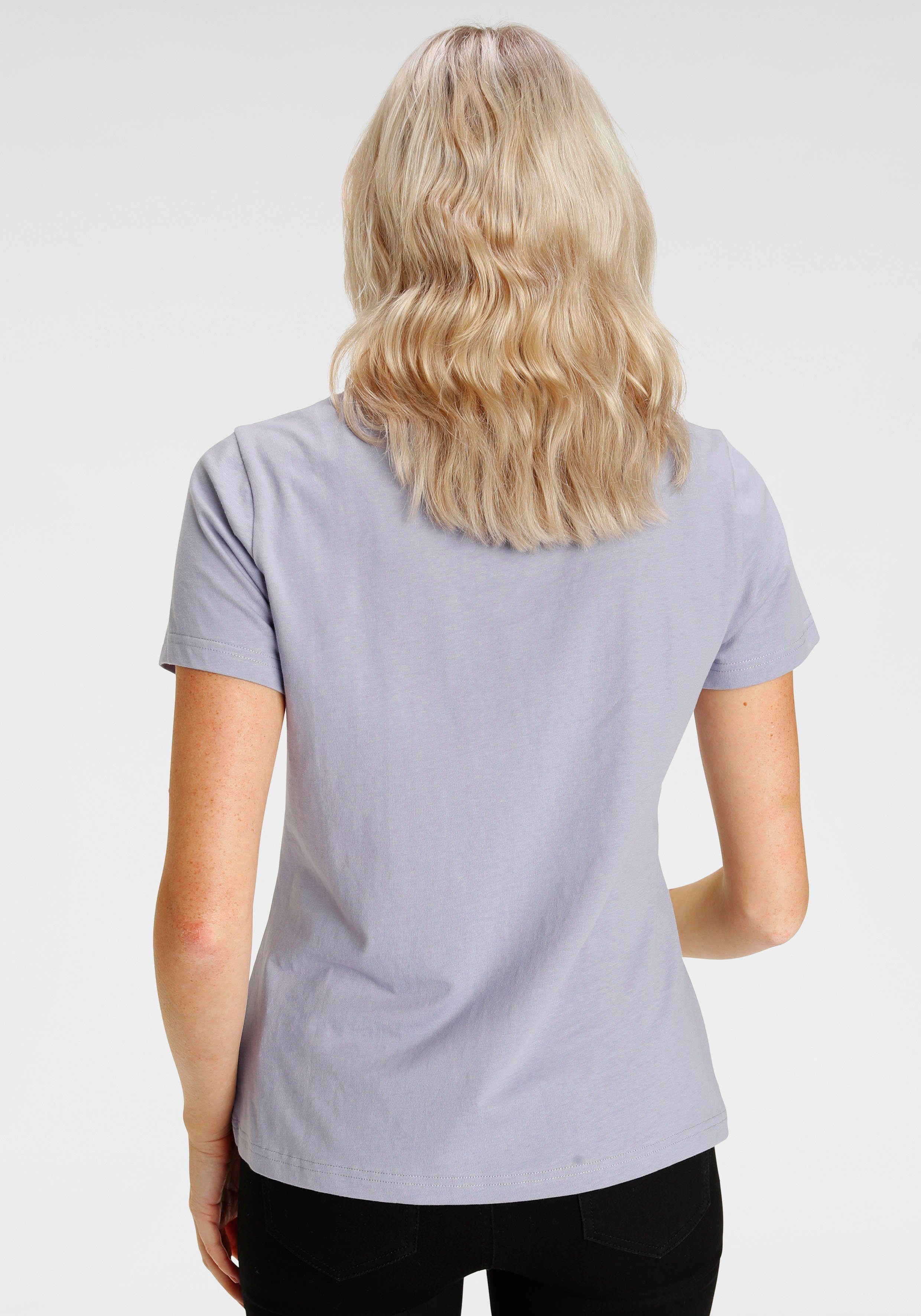 Eastwind T-Shirt (3er-Pack) Kurzarm, hüftlang, für die Freizeit, aus Baumwolle