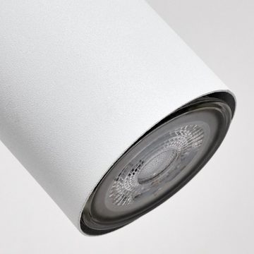 hofstein Wandleuchte »Gambellara« moderne Wandlampe aus Metall in Weiß, ohne Leuchtmittel, mit verstellbarem Lesearm und An-/Ausschalter, GU10