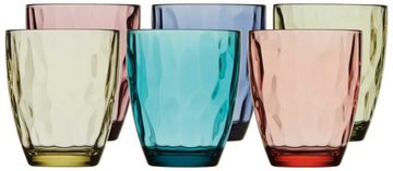 Marine Business Longdrinkglas Wasserglas Set 6 Stück, durchgefärbt, unzerbrechlich, farbig, MS, Wate, MS-Kunststoff