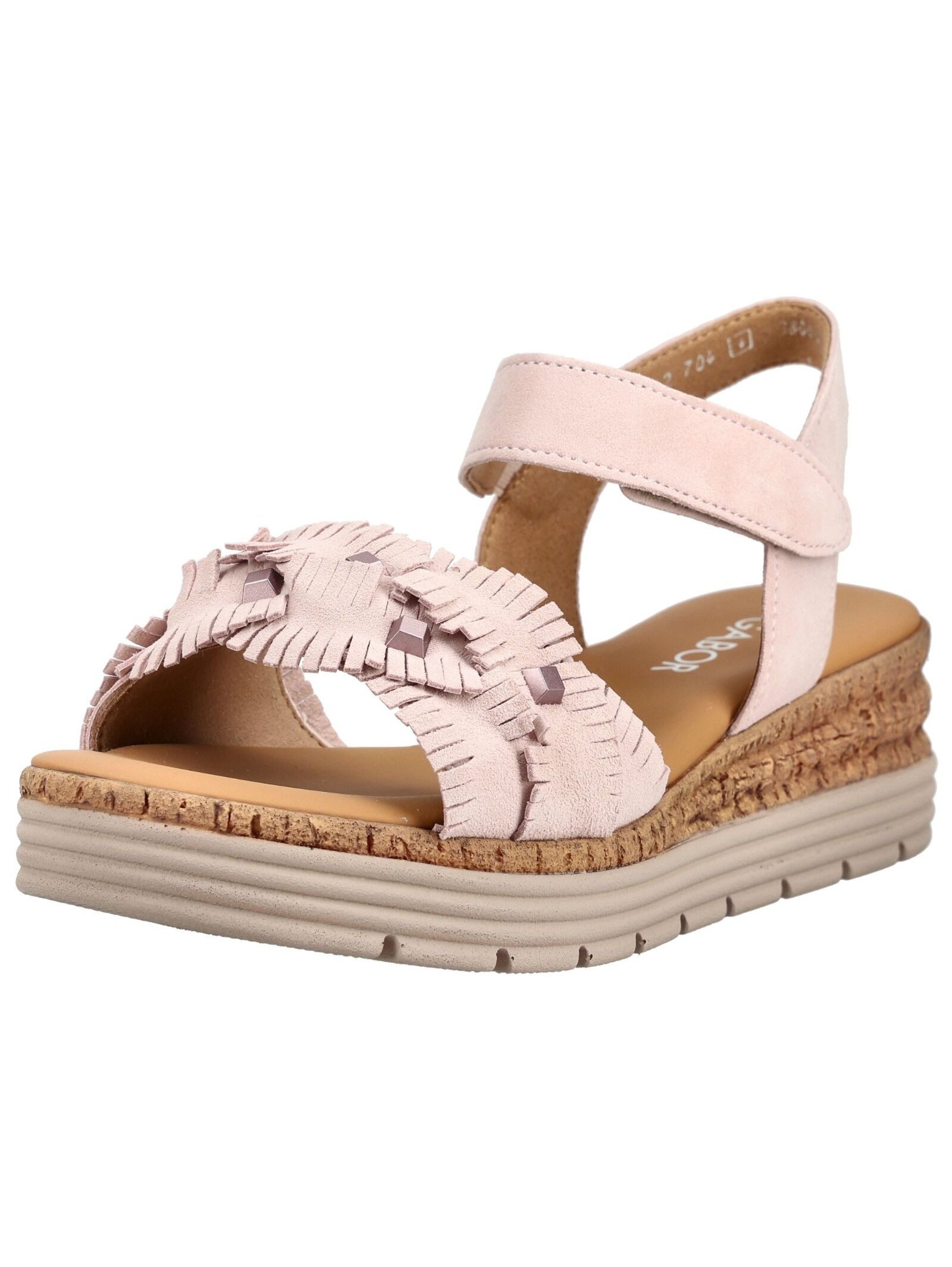 Gabor Comfort Sandalen Veloursleder Riemchensandale
