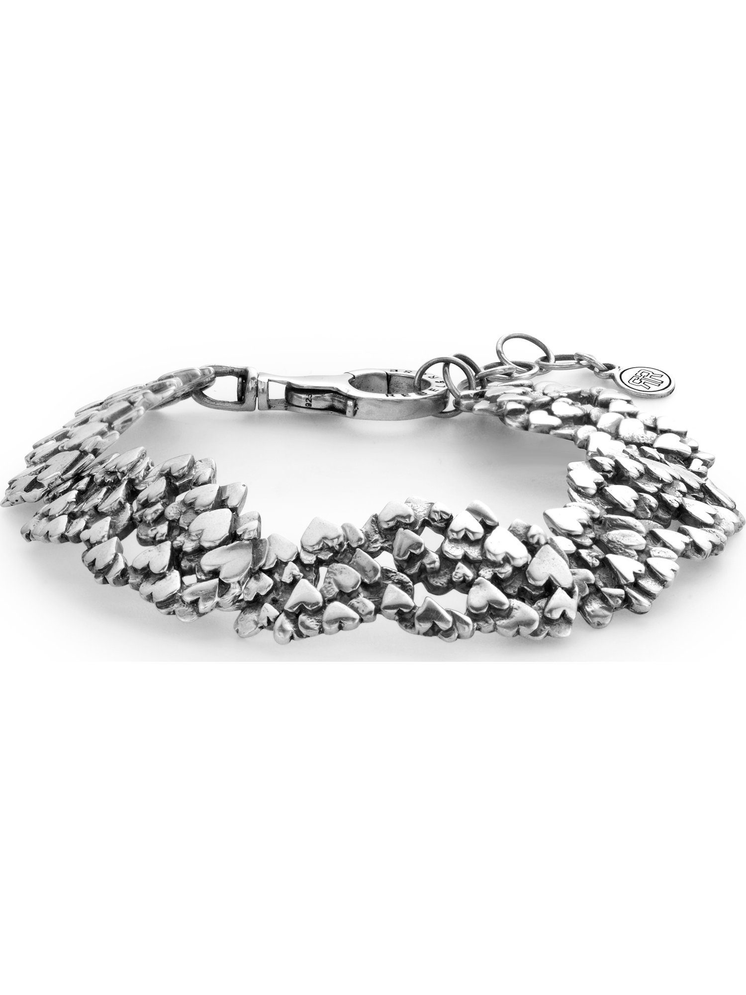 Rebel & Rose Edelstahlarmband Rebel & Rose Unisex-Armband 925er Silber, Modern