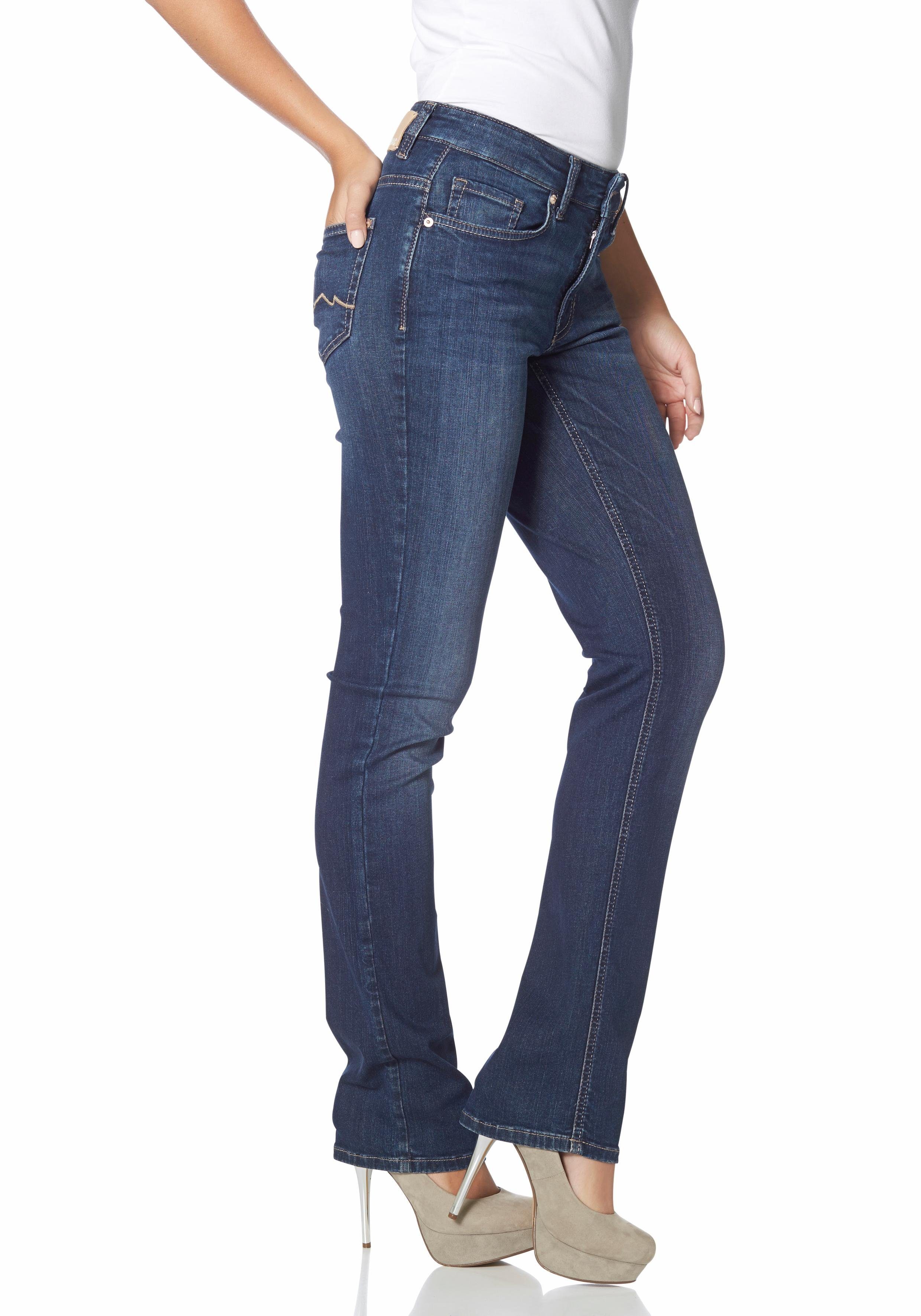 Melanie wash Gerade basic geschnitten new MAC Stretch-Jeans