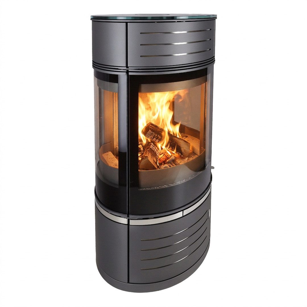 365 Kaminofen 365® Atrium 9 Stahl grau 9 kW A, 9 kW