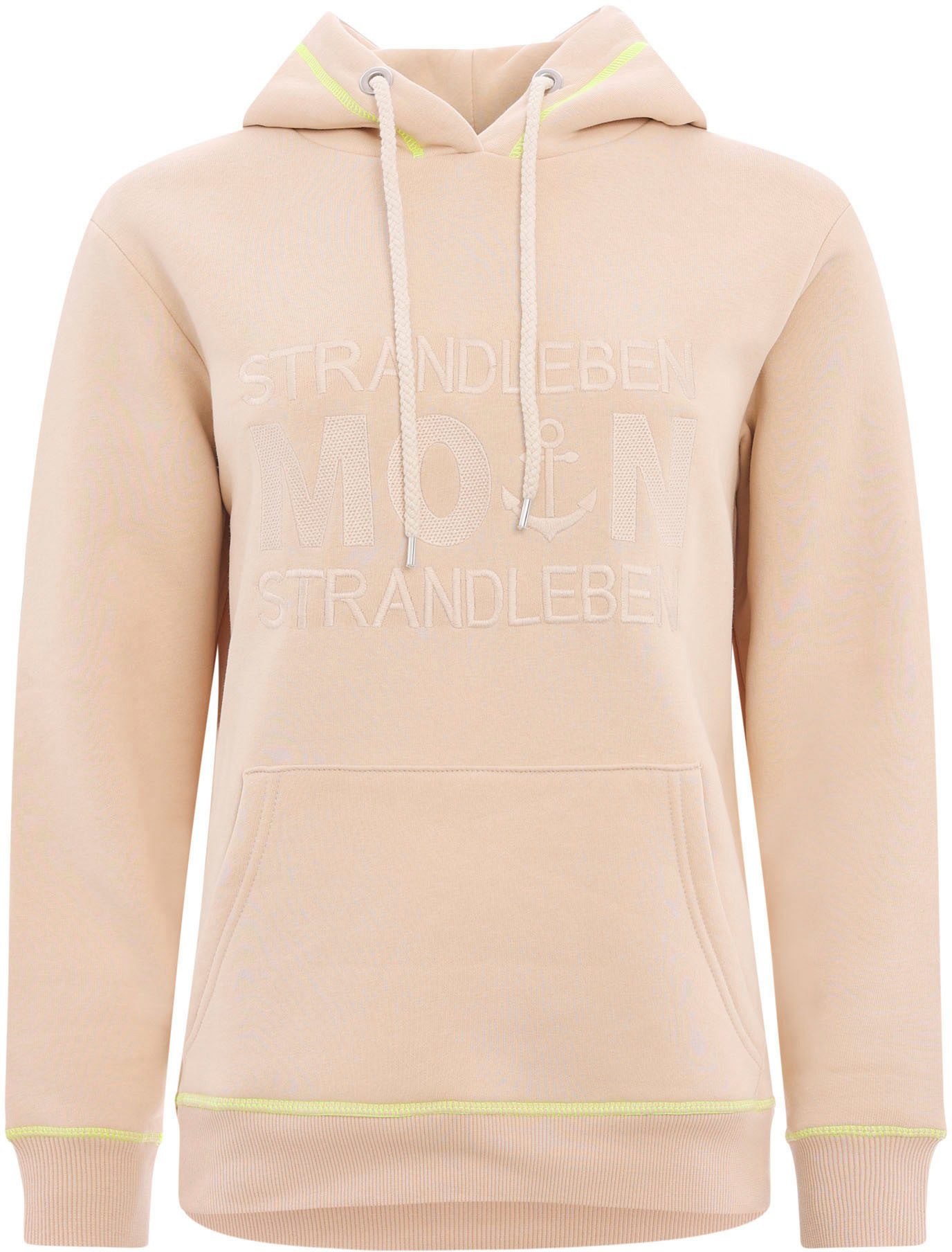 Zwillingsherz Hoodie Strandleben Moin mit gesticktem günstig online kaufen