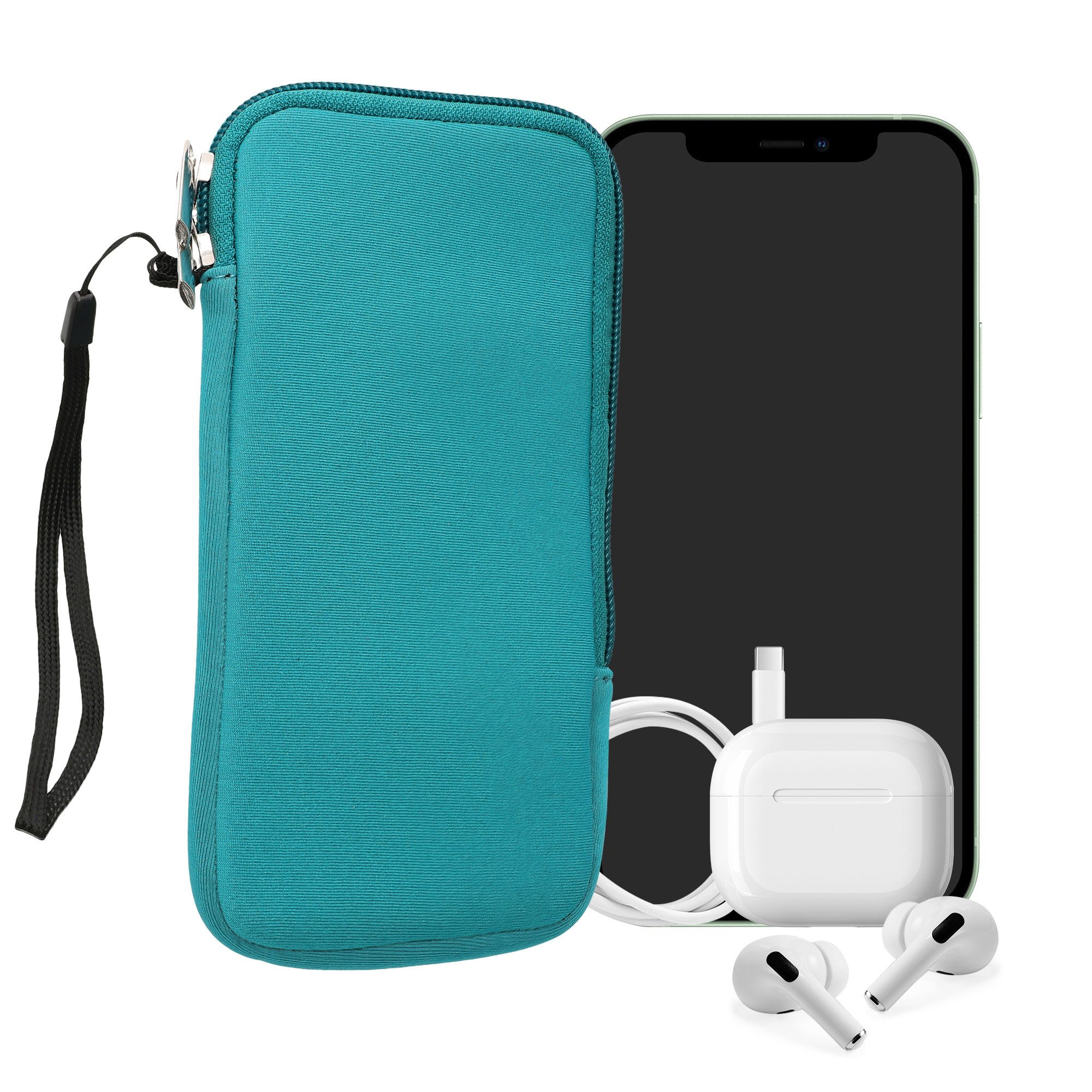 kwmobile Handytasche Handytasche für Smartphones L - 6,5" (1-tlg), Neopren Handy Hülle - Handy Tasche Sleeve Pouch