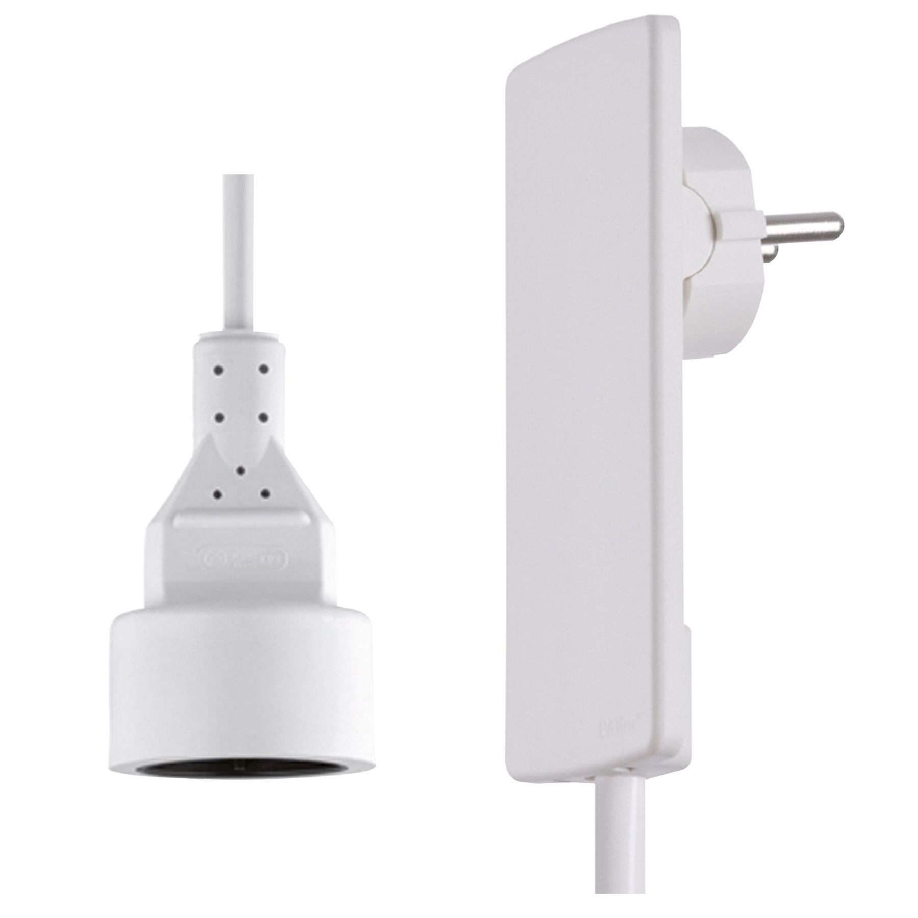 Schulte Elektrotechnik Steckdose EVOline Plug 1,5m prodlužovací kabel, zásuvka Schuko, plochá zástrčka