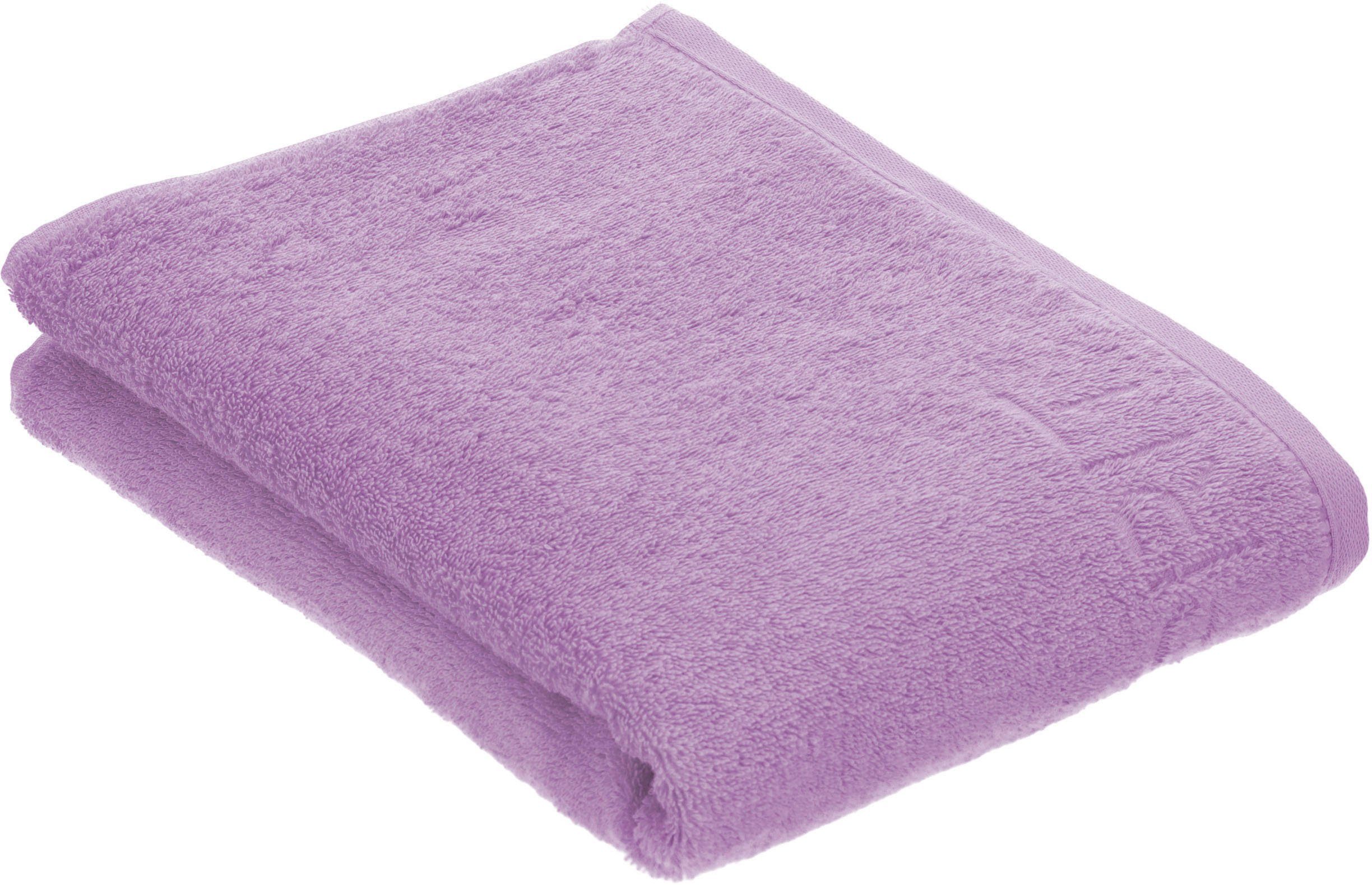 Esprit Badetuch Modern Solid, (1-St), lilac vegan Webfrottier produziert dark