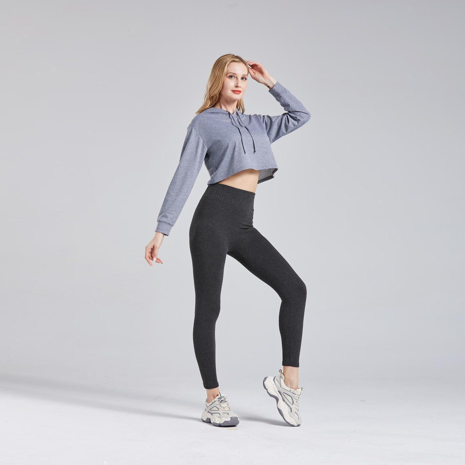 Thermoleggings 4er Pack Damen Thermo Leggings Hose Winter Warm Innenfleece Gefüttert