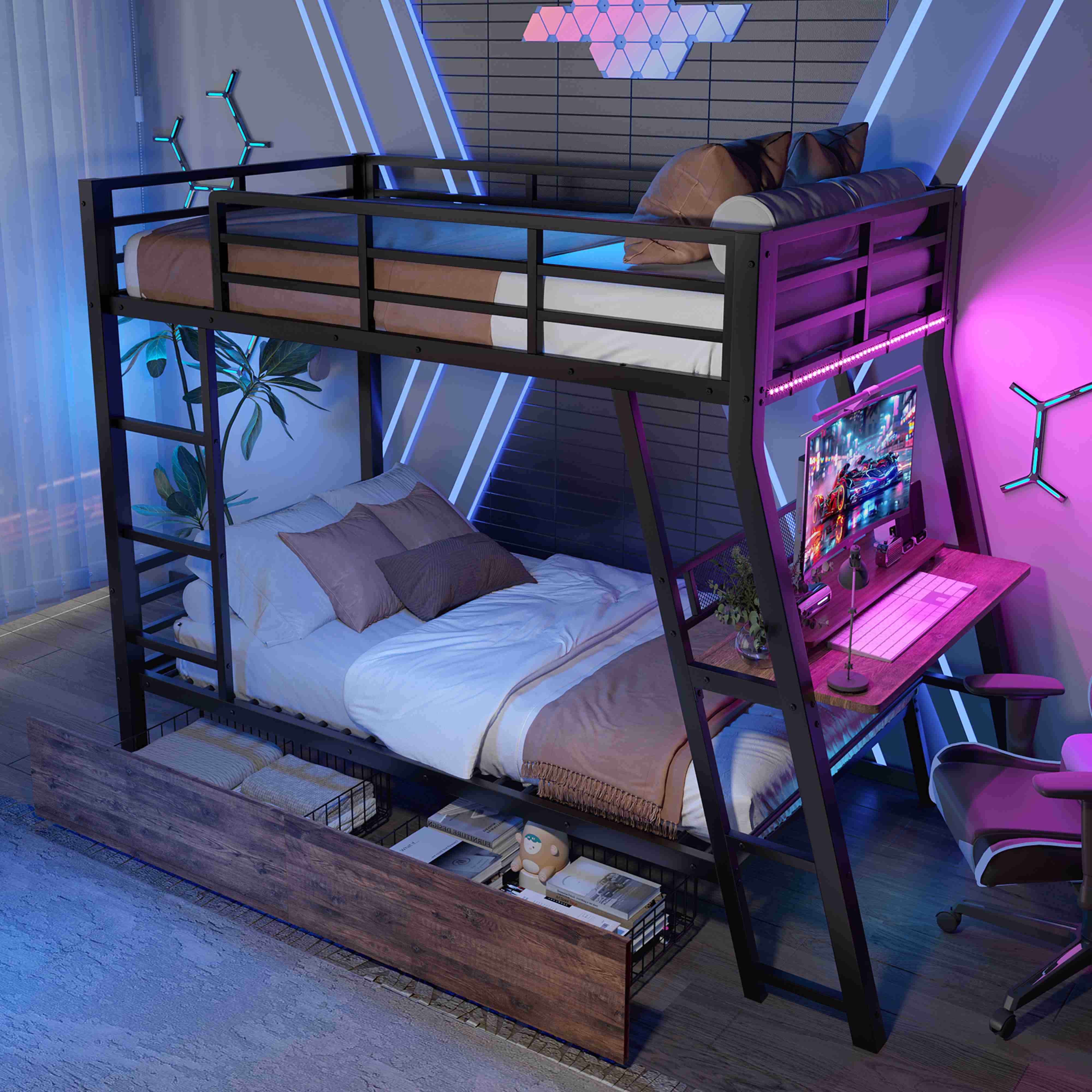 BlingBin Hochbett Jugendbett Für Büro, Studium günstig online kaufen
