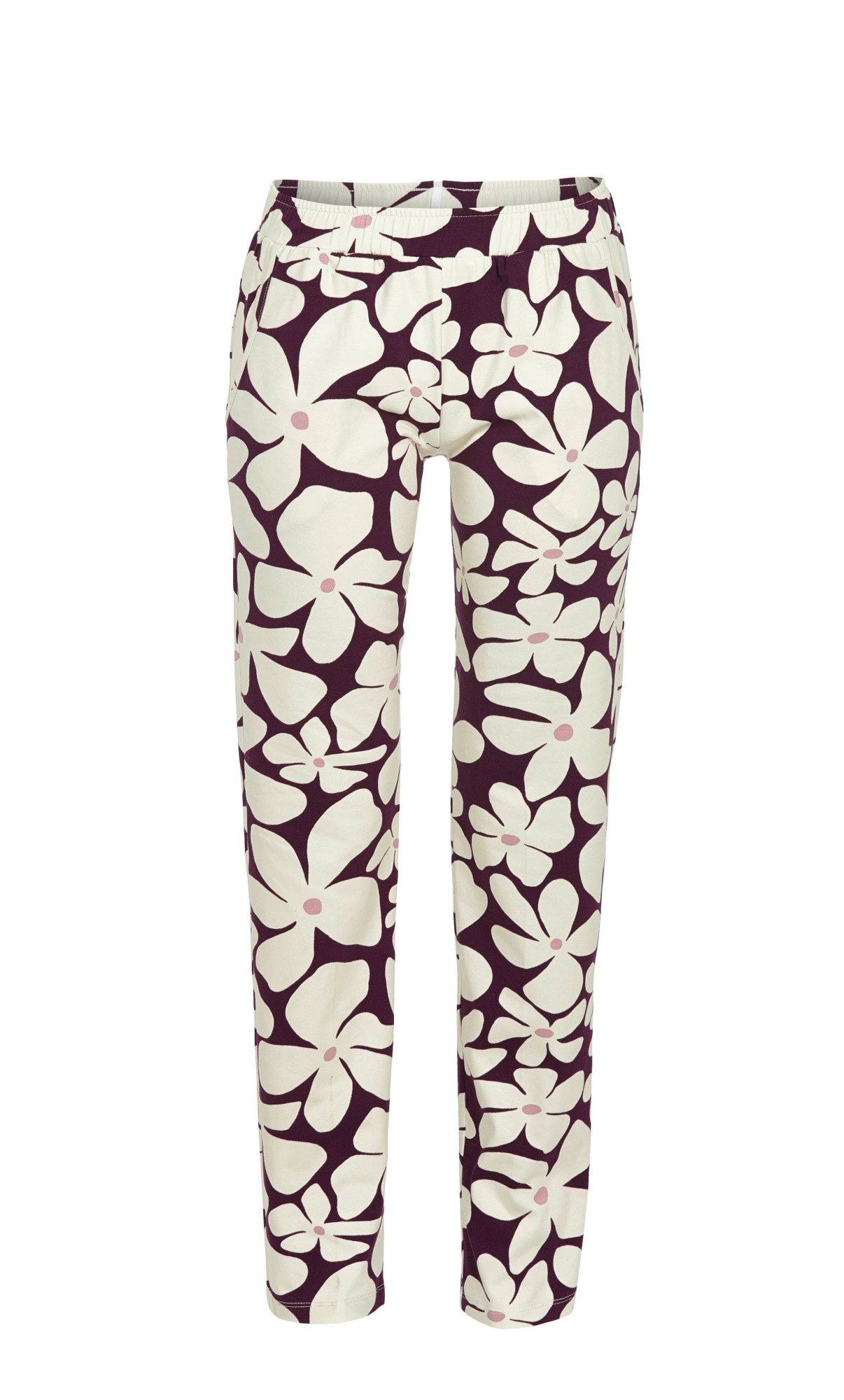 Pyjamahose mit abstrahiertem Blumenprint