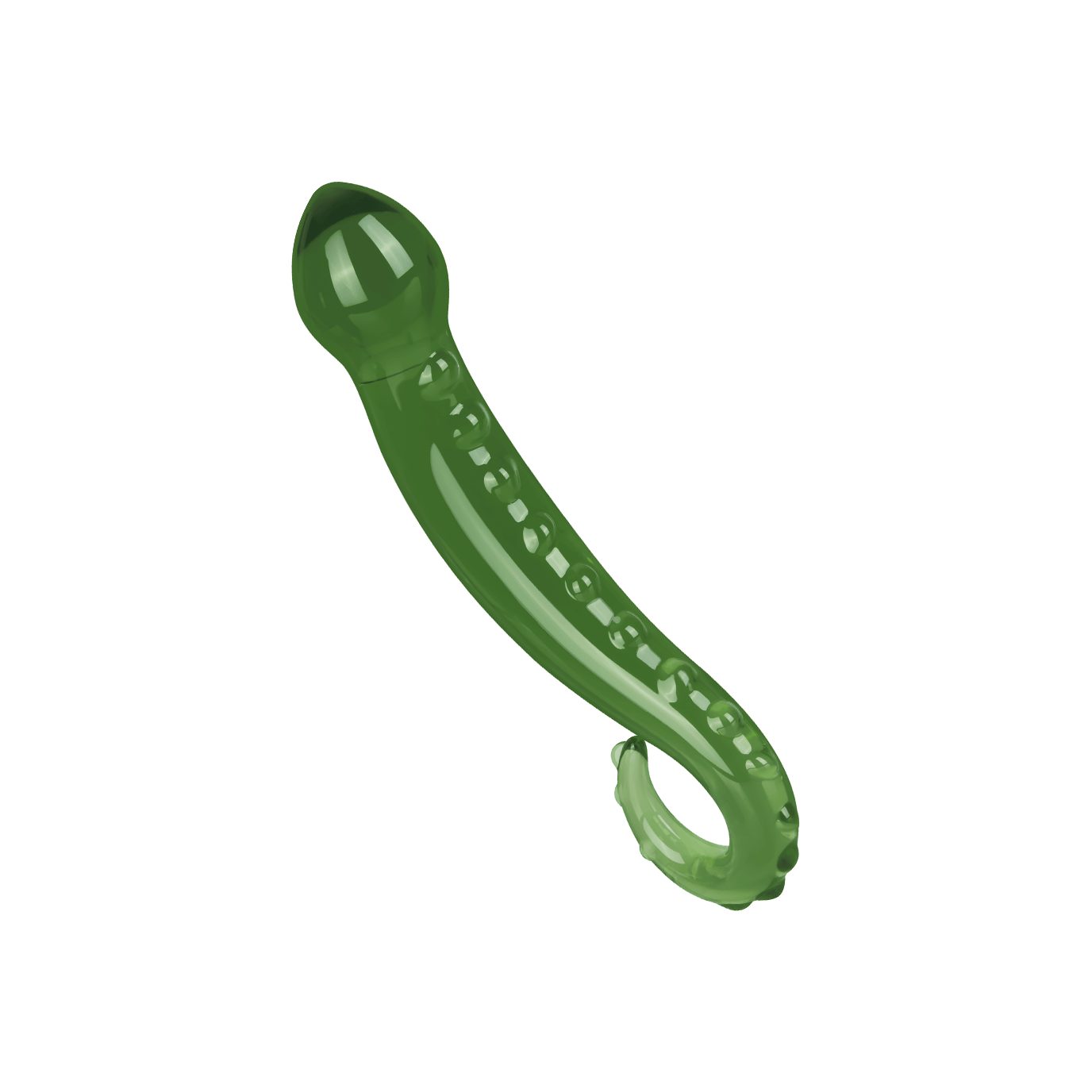 EIS aus Glasdildo erotische Dildo Broliskatglas, Temperaturspiele Haltegriff; im Alien-Design EIS (19cm)