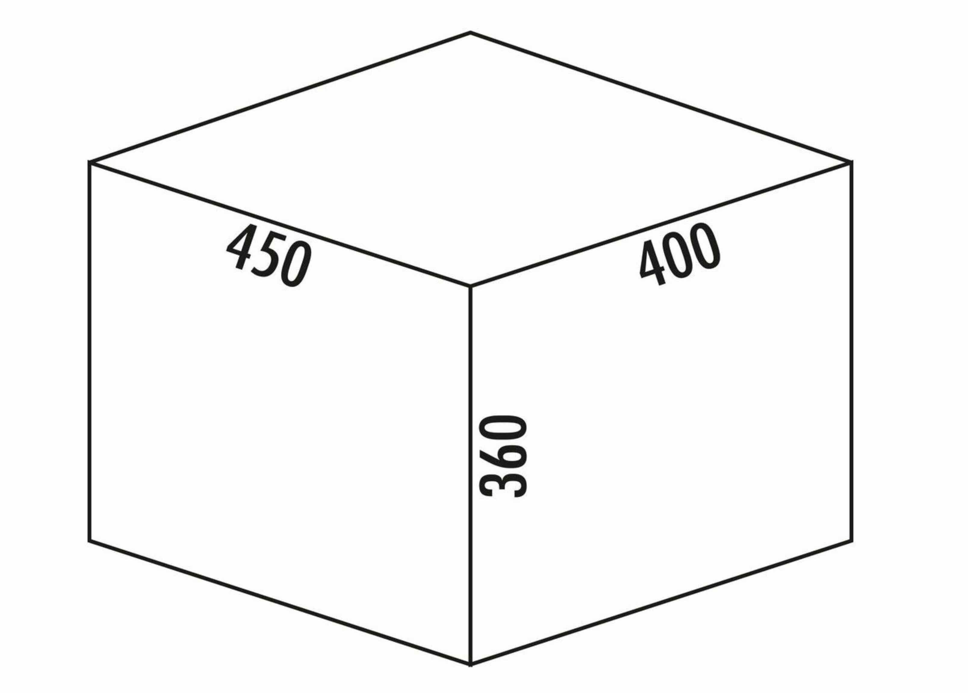 Naber Einbaumülleimer NABER Cox® Box 360 S/450-2, hellgrau