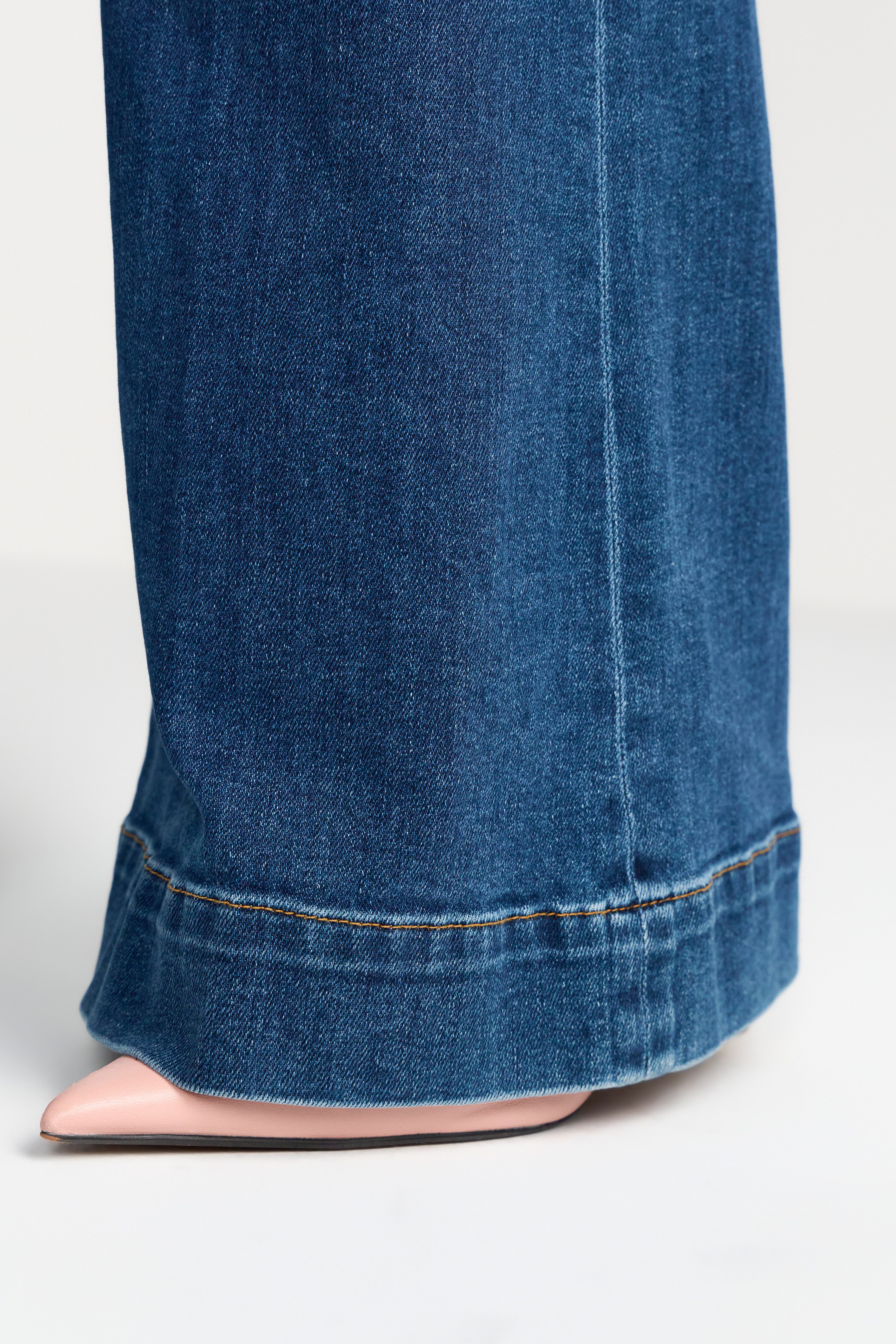 RICHROYAL Weite Jeans NOS MR SC F Blue Hoher Bund, weites Bein, dezente Was günstig online kaufen