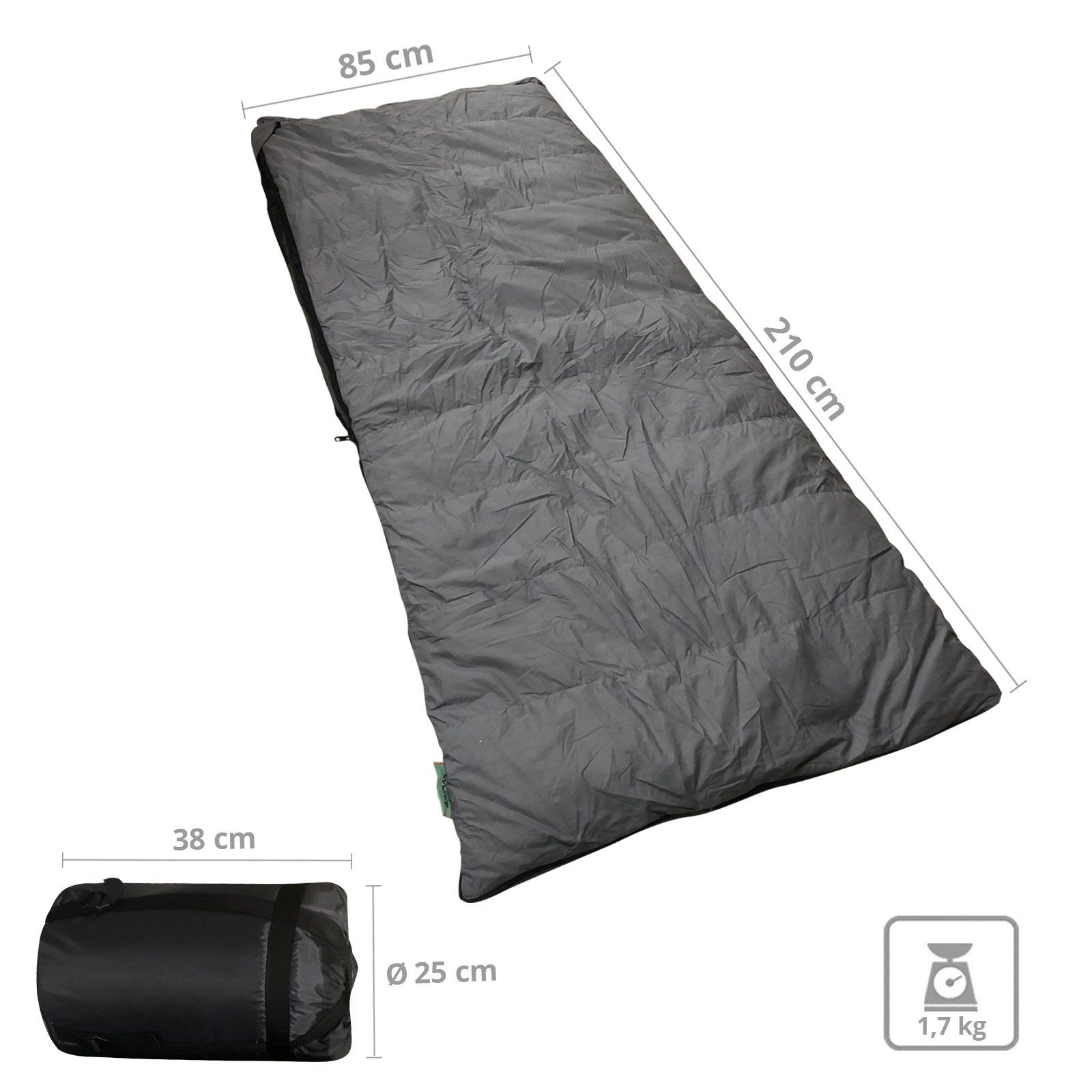 Human Comfort Deckenschlafsack »Deckenschlafsack Airel XL Schlafsack«, Lang  & Breit 100% Baumwolle