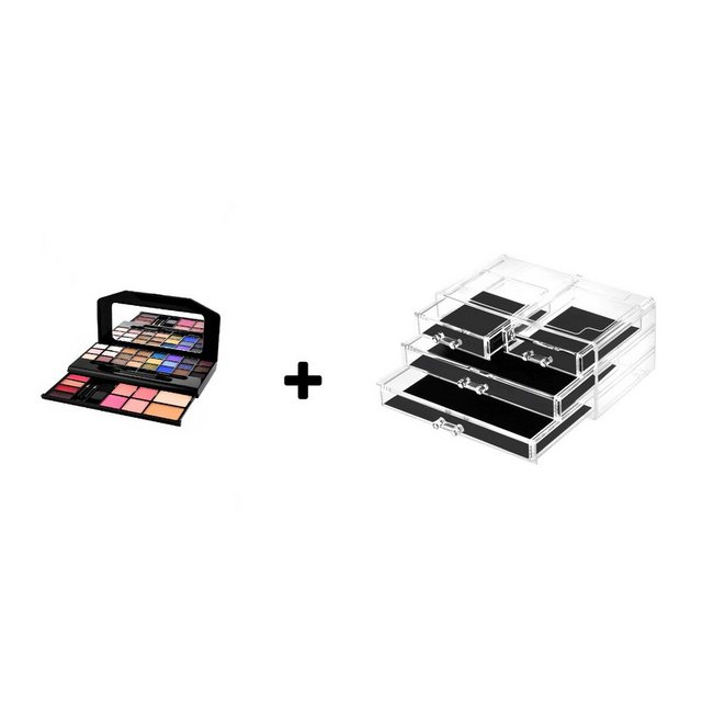 Stella Maris Make-Up Organizer Kosmetik Box – Elegante Aufbewahrung + Make-up Set