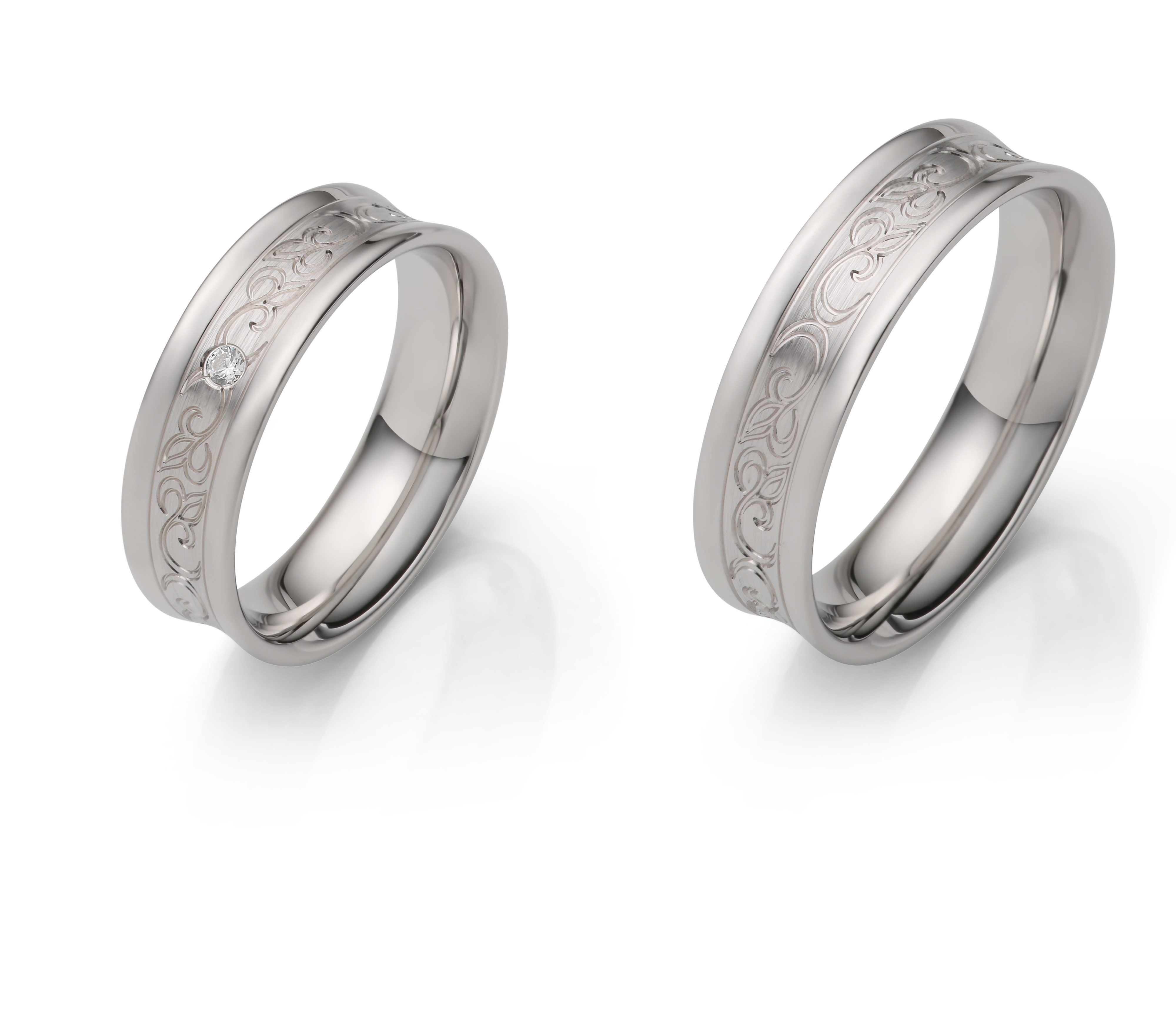 Firetti Trauring Schmuck Geschenk Silber 925 Hochzeit Ehering Partnerring "LIEBE", Made in Germany - wahlweise mit oder ohne Zirkonia