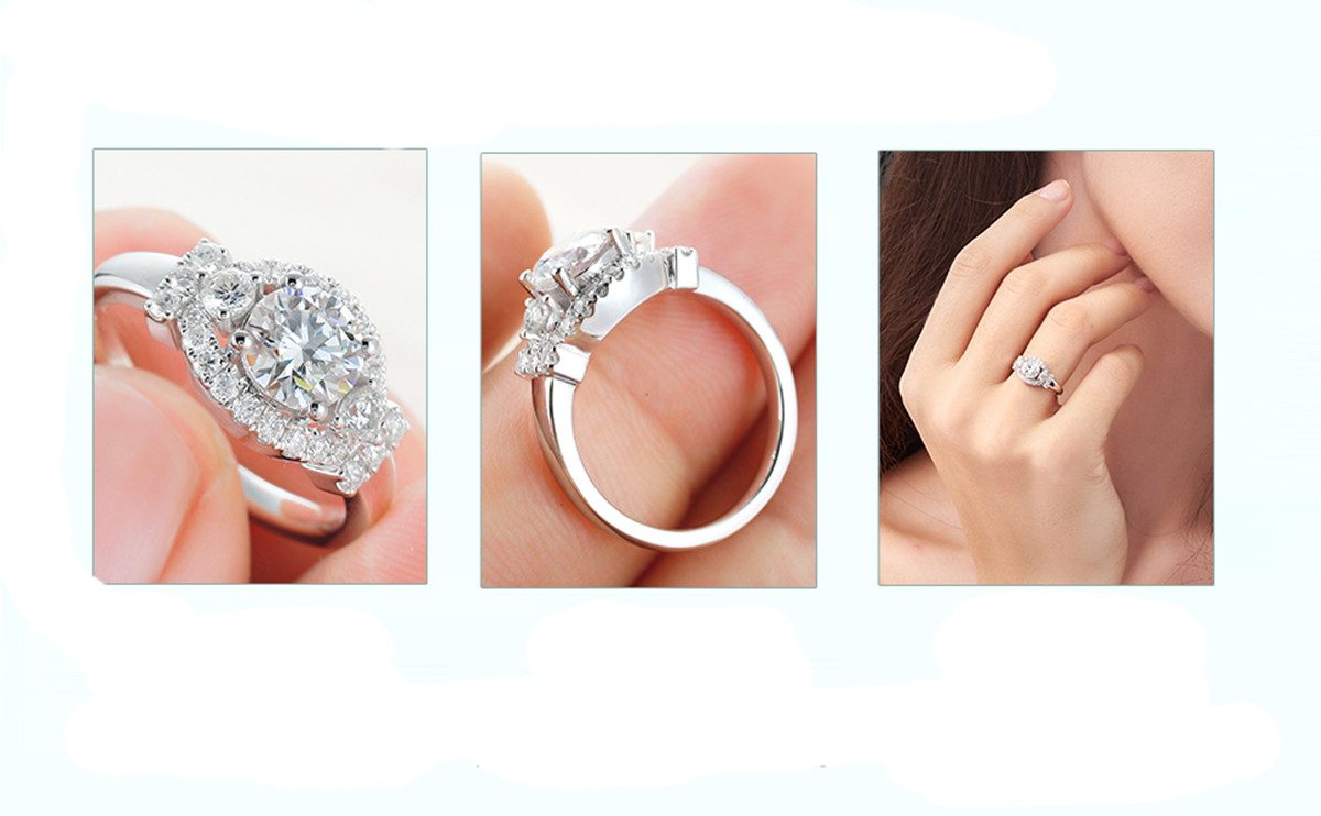 Jumpeak Diamantring ring damen,ring gold,ring gold damen,ring gold damen 585 echtgold, geschenk für frau,liebes geschenk für sie,valentinstag geschenkfür sie