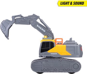 Dickie Toys Spielzeug-Bagger Dickie Spielfahrzeug Baustelle Bagger Go Real Volvo Tracked Excavator