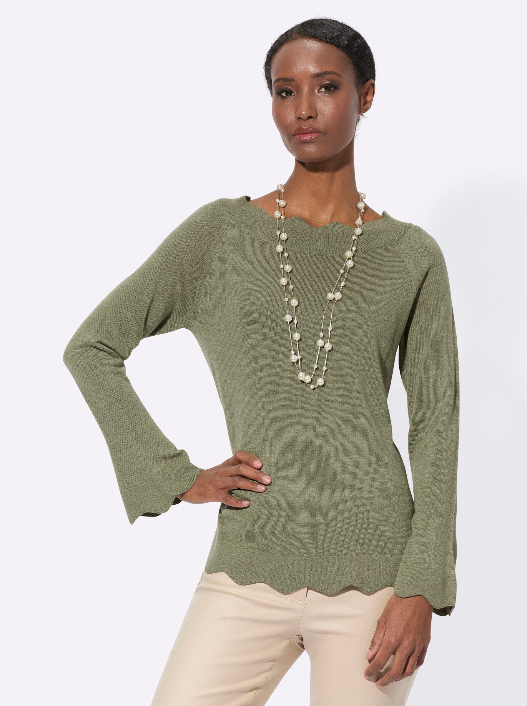 Strickpullover Langarm-Pullover
