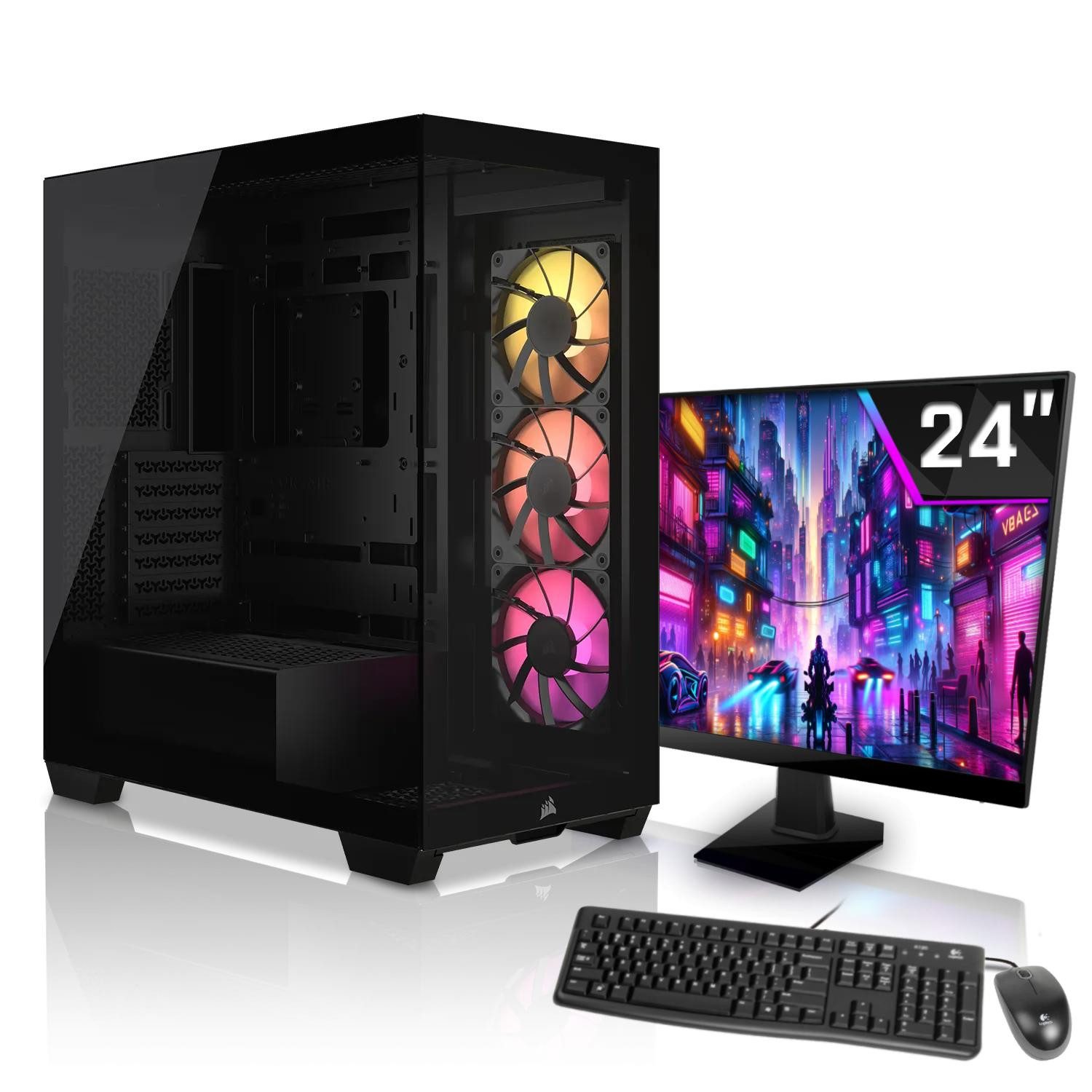 SYSTEMTREFF Intel Core i9-13900K mit Intel UHD Graphics 770 Business-PC-Komplettsystem (24", Intel 13900K 13900K, UHD Graphics 770, 32 GB RAM, 512 GB SSD)