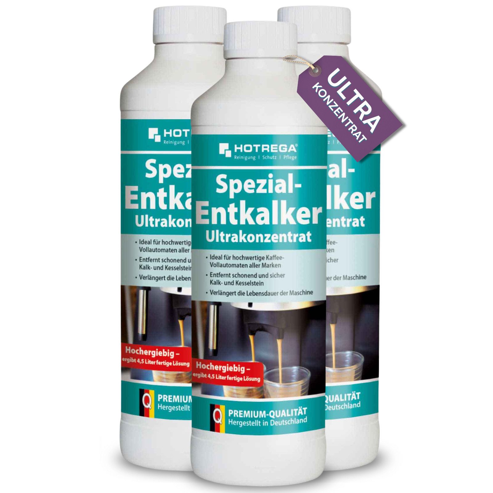Spezial Entkalker Kaffeemaschine reinigen Kalkentferner 500ml Konz. Kalklöser