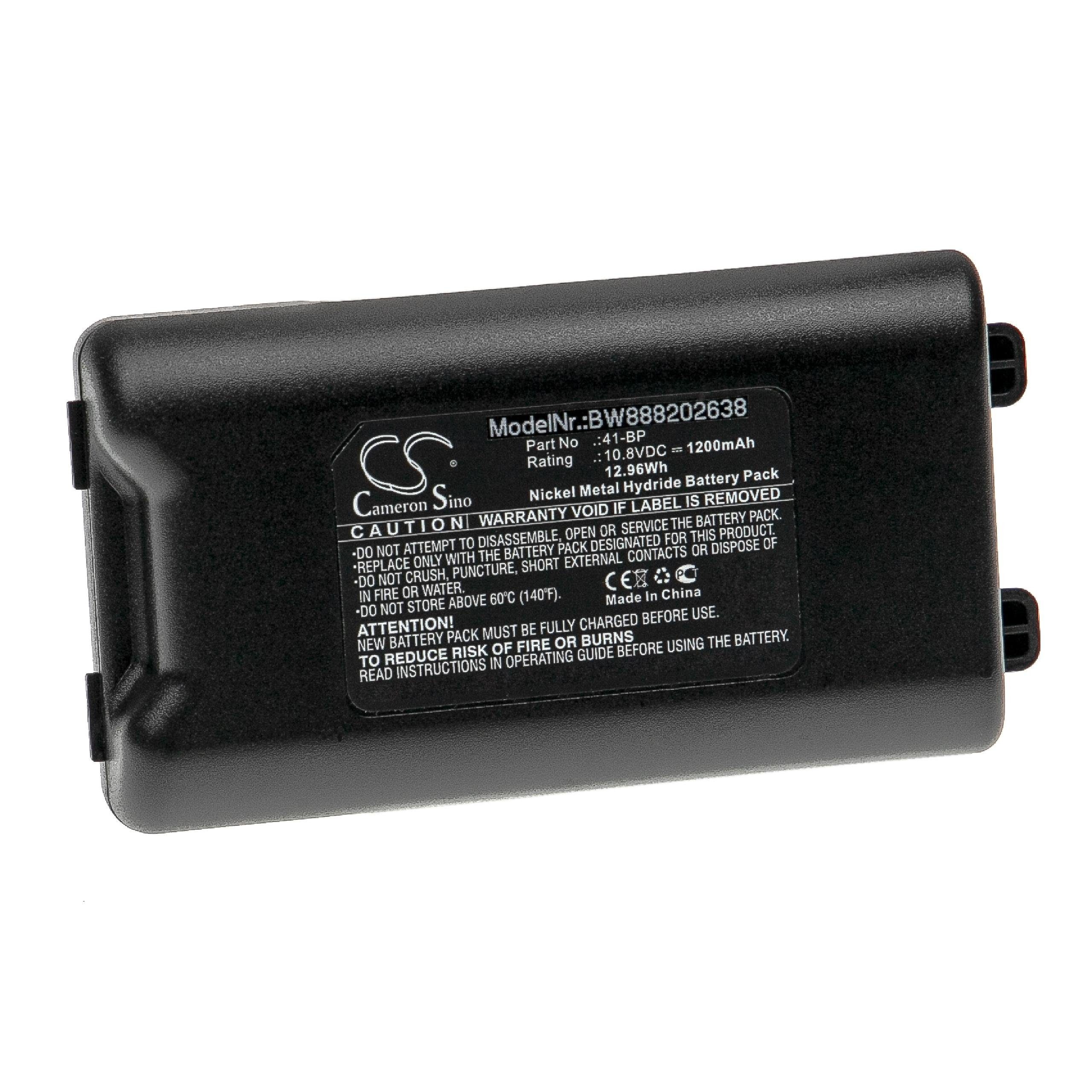 vhbw kompatibel mit Brady BMP61, BMP41 Akku NiMH 1200 mAh (10,8 V)