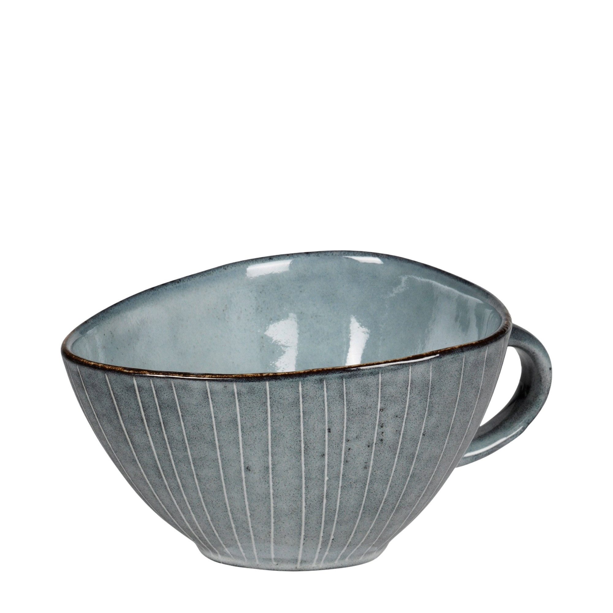 Broste Copenhagen Sauciere Broste Copenhagen Nordic Sea Saucenschüssel 40 cl Steingut Soft Blue, Steingut