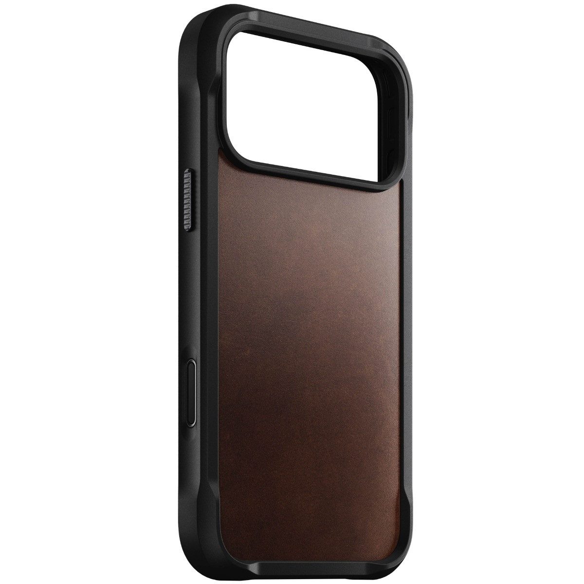 Nomad Smartphone-Hülle Rugged Leather Case, für iPhone 17 Pro Max, Rustikales Braun Horween