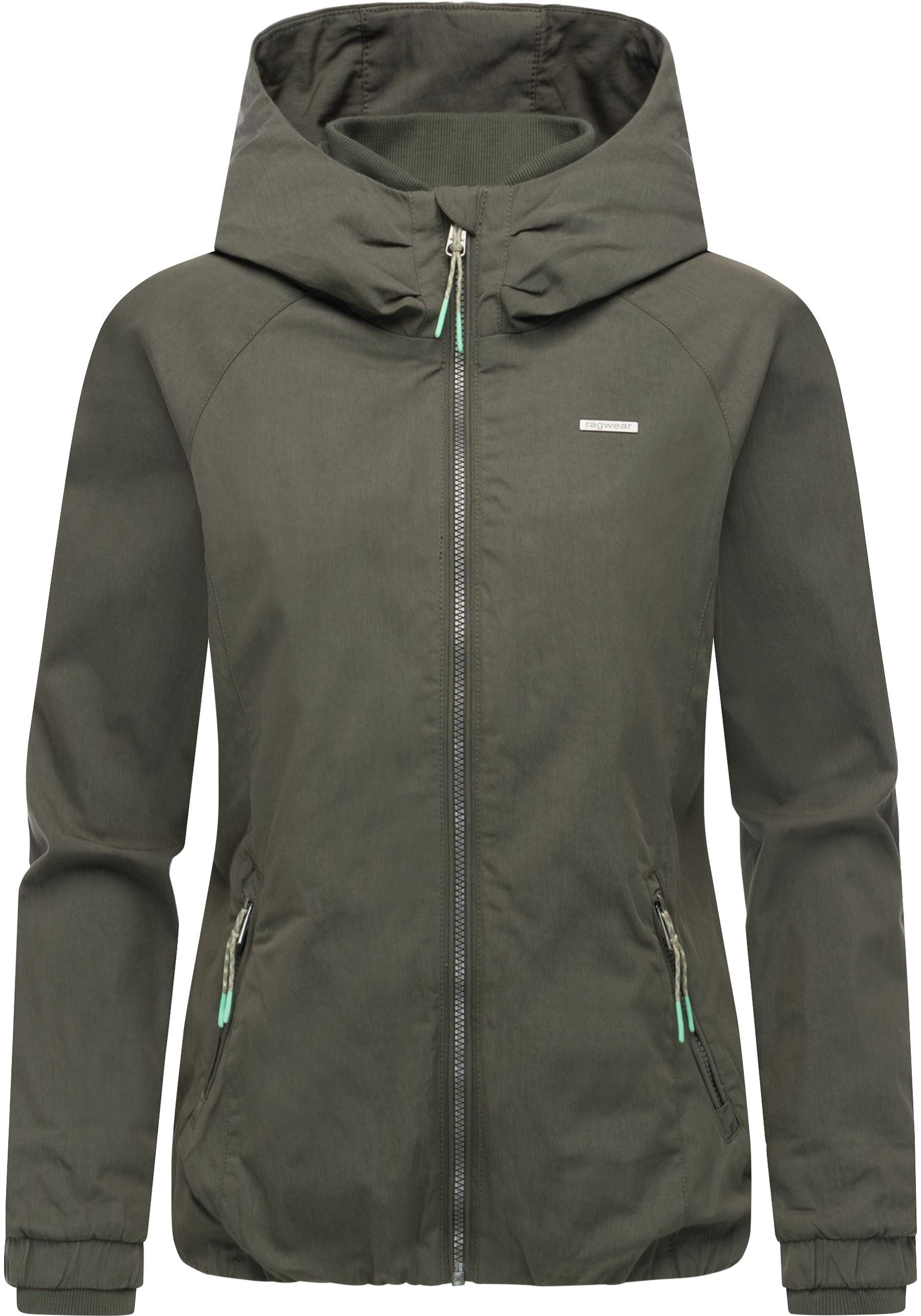 Ragwear Outdoorjacke Dizzie A YOUMODO Leichte Übergangsjacke mit großer Kapuze