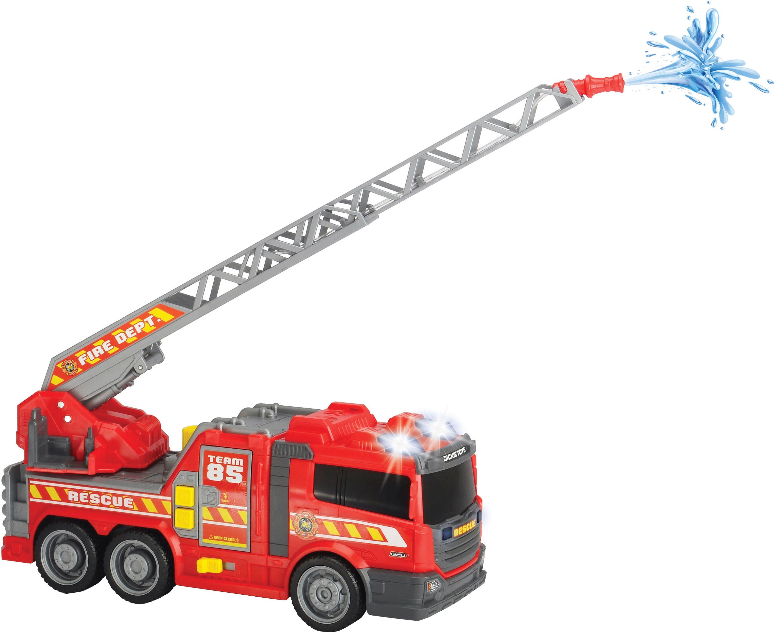 Dickie Toys Spielzeug-Feuerwehr Fire Fighter - Feuerwehrauto, mit Wasserspr günstig online kaufen
