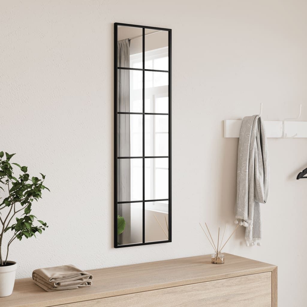 furnicato Wandspiegel Schwarz 30x100 cm Rechteckig günstig online kaufen