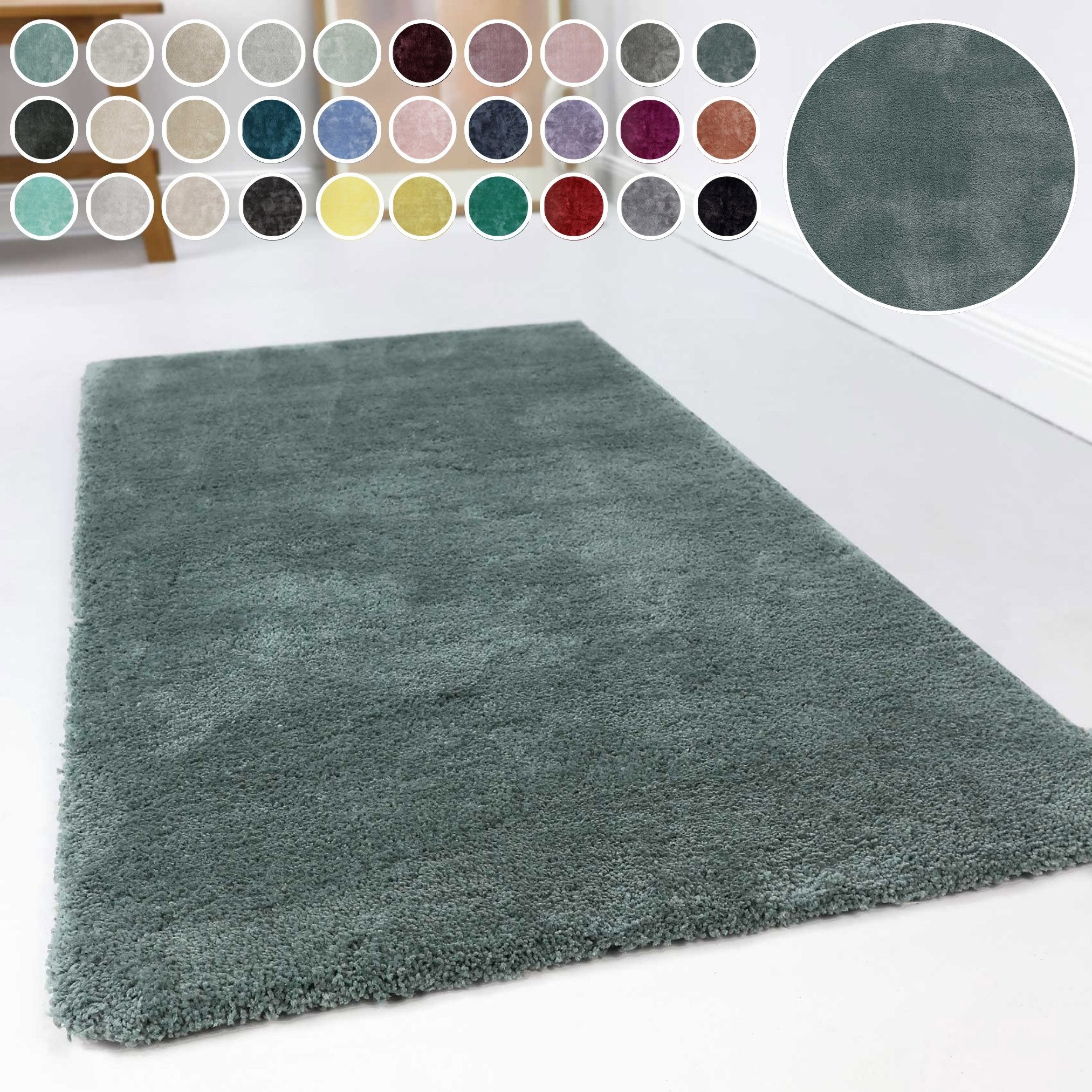 Esprit Hochflor-Teppich Relaxx ESP-4150, rechteckig, Höhe: 25 mm, Wohnzimmer, sehr große Farbauswahl, weicher dichter Hochflor