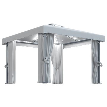 DOTMALL Pavillon 4 Seitenteilen,(Set), L x B: 300x300 cm, mit Moskitonetzen & LED