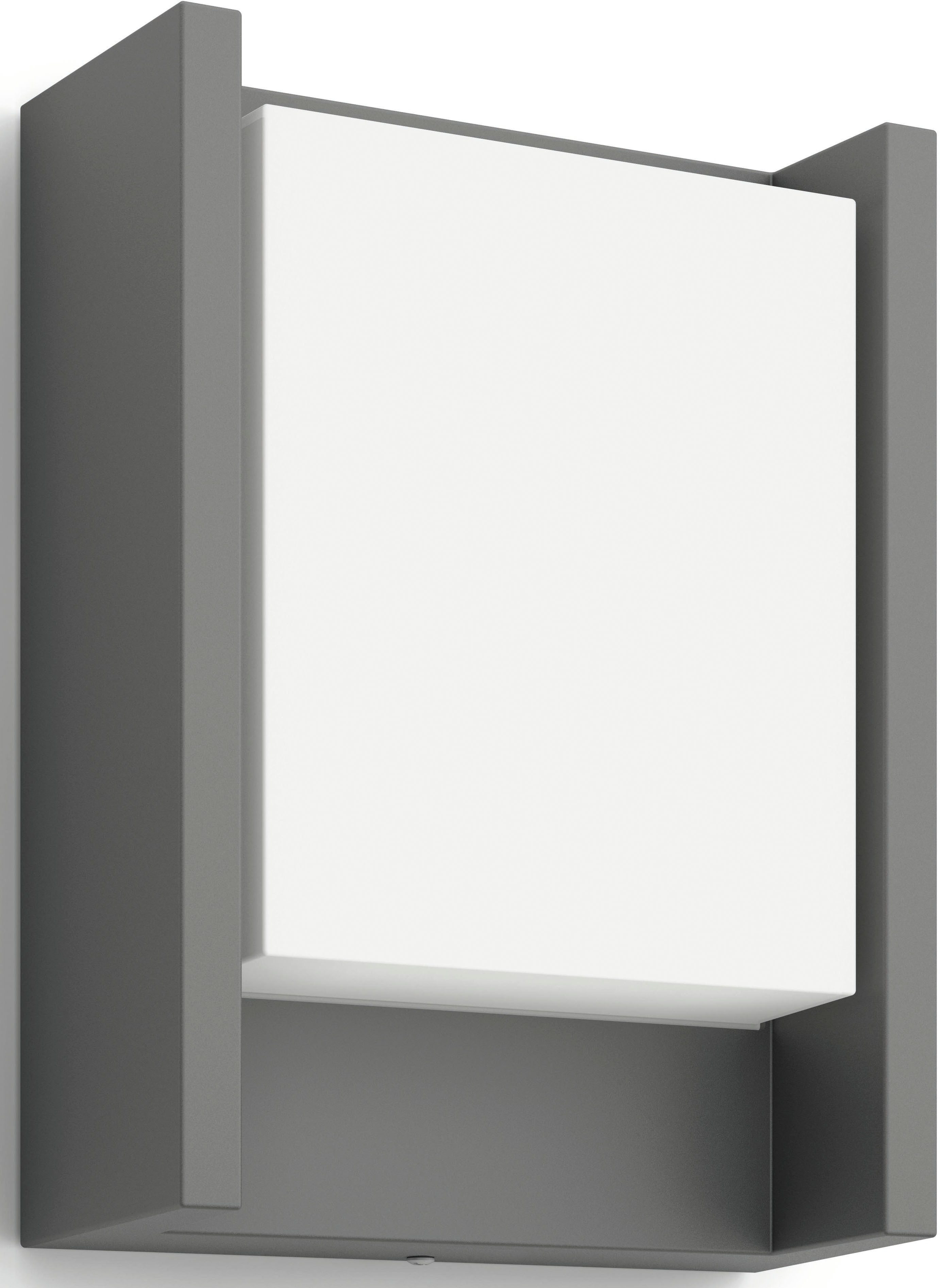 Philips LED Außen-Wandleuchte myGarden Arbour, 600lm, Anthrazit, LED fest integriert, Warmweiß